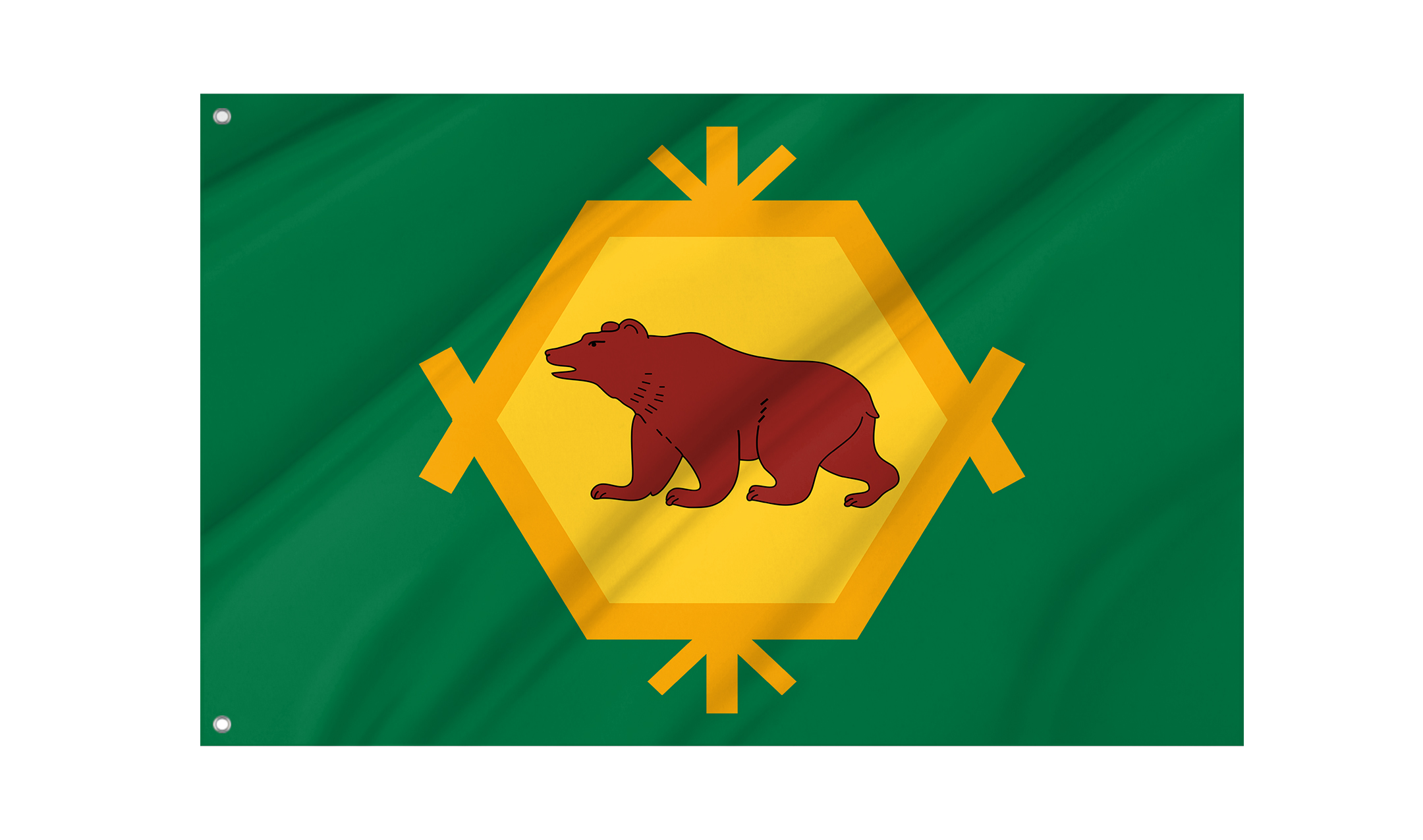 Burzyansky Rayon Flag for Indoor & Outdoor Use