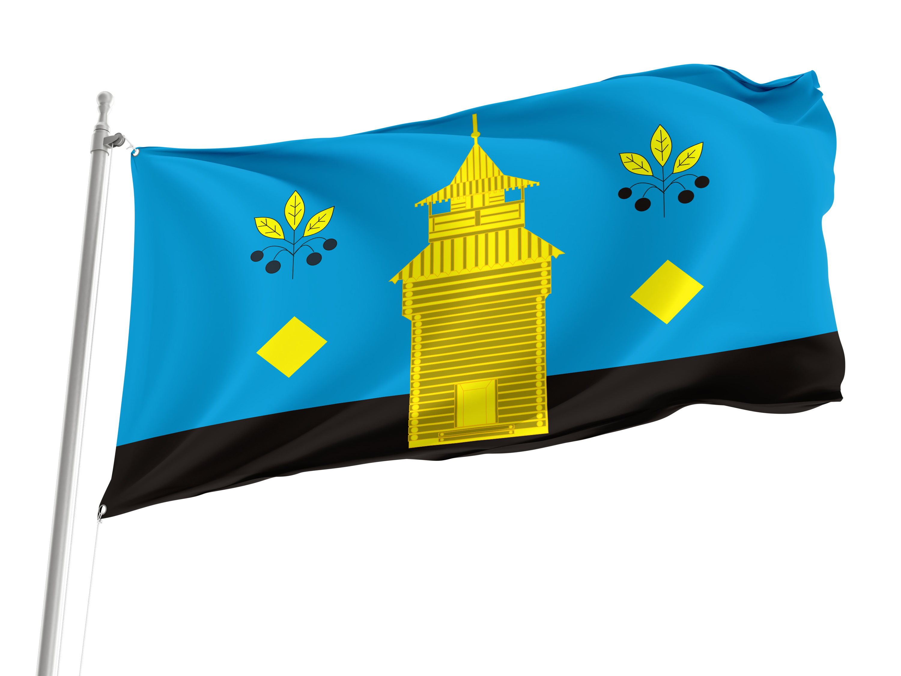 Cheremkhovsky Rayon Flag for Indoor & Outdoor Use