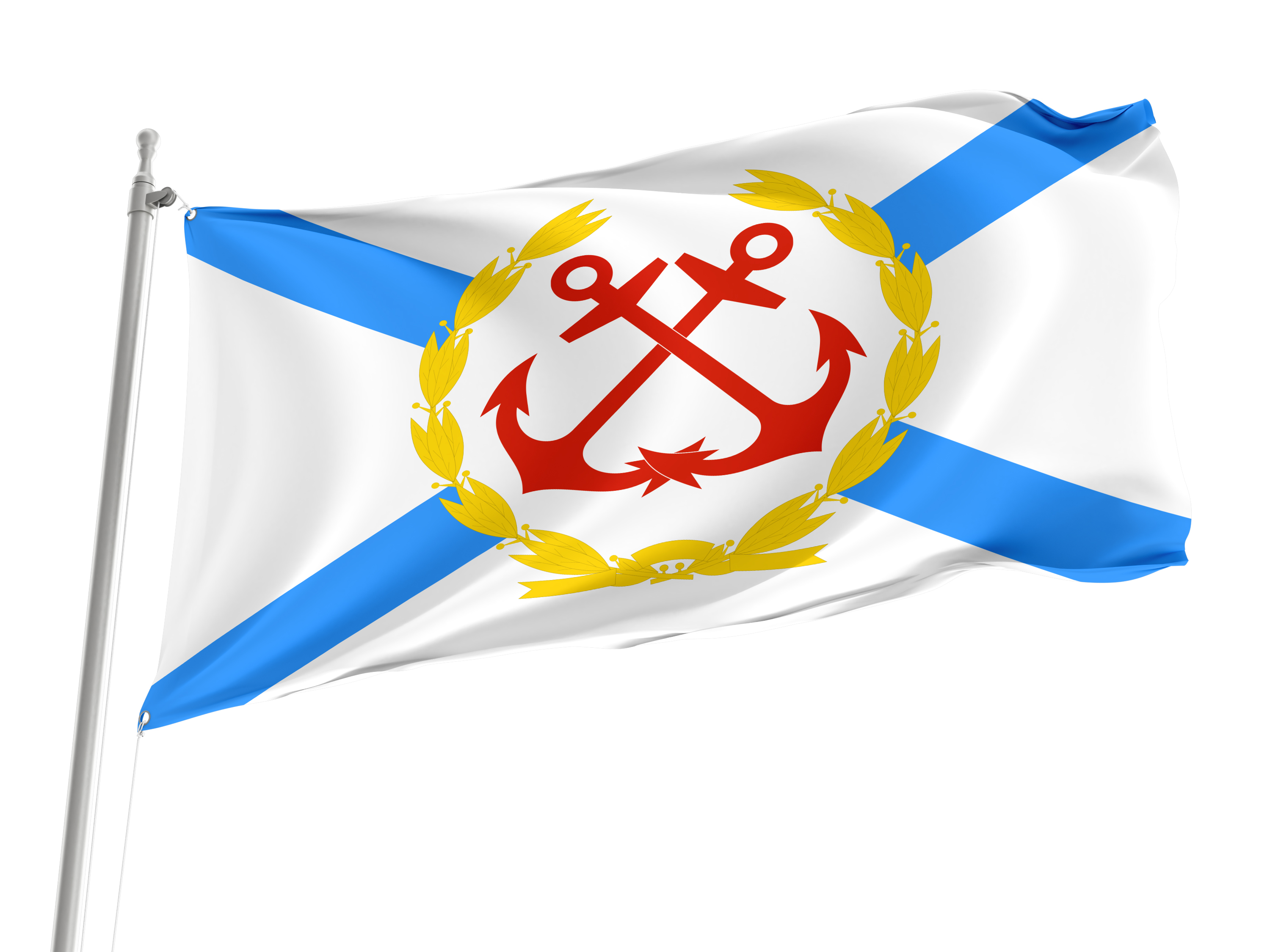 Commander 1992 Staff Russia Flag for Indoor & Outdoor Use