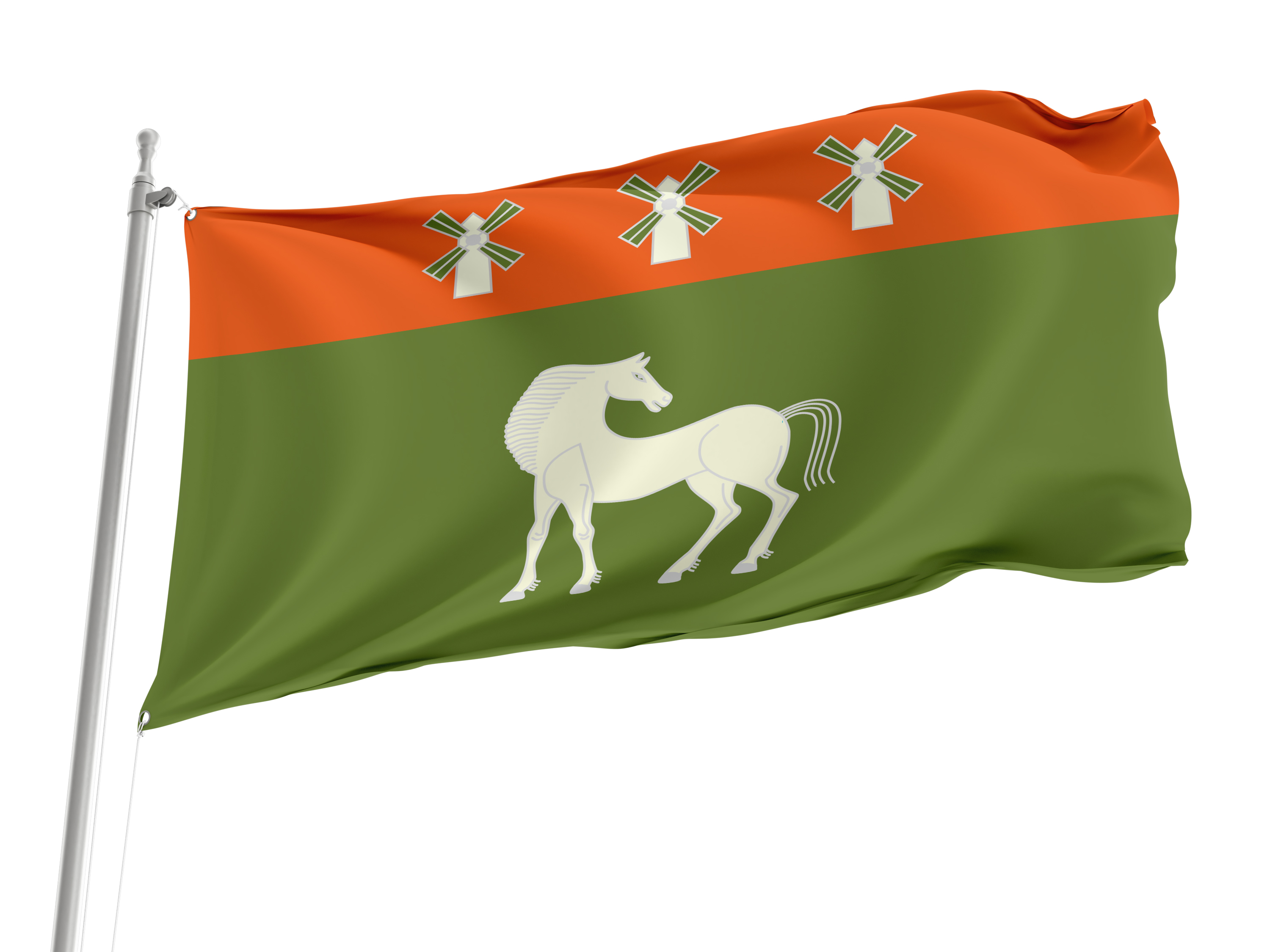 Davlekanovsky Rayon Flag for Indoor & Outdoor Use