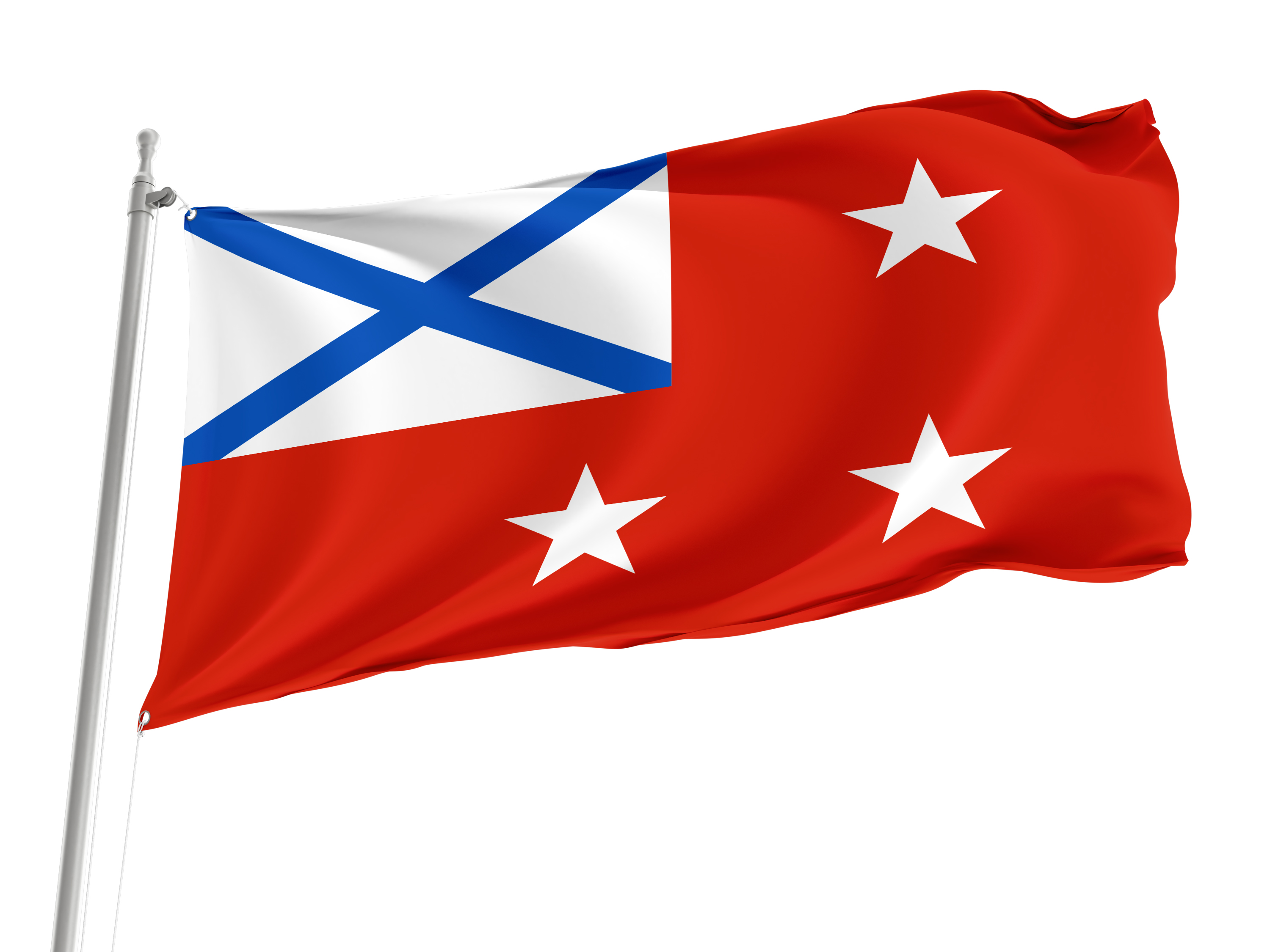 Fleet Commanders 2000 Russia Flag for Indoor & Outdoor Use