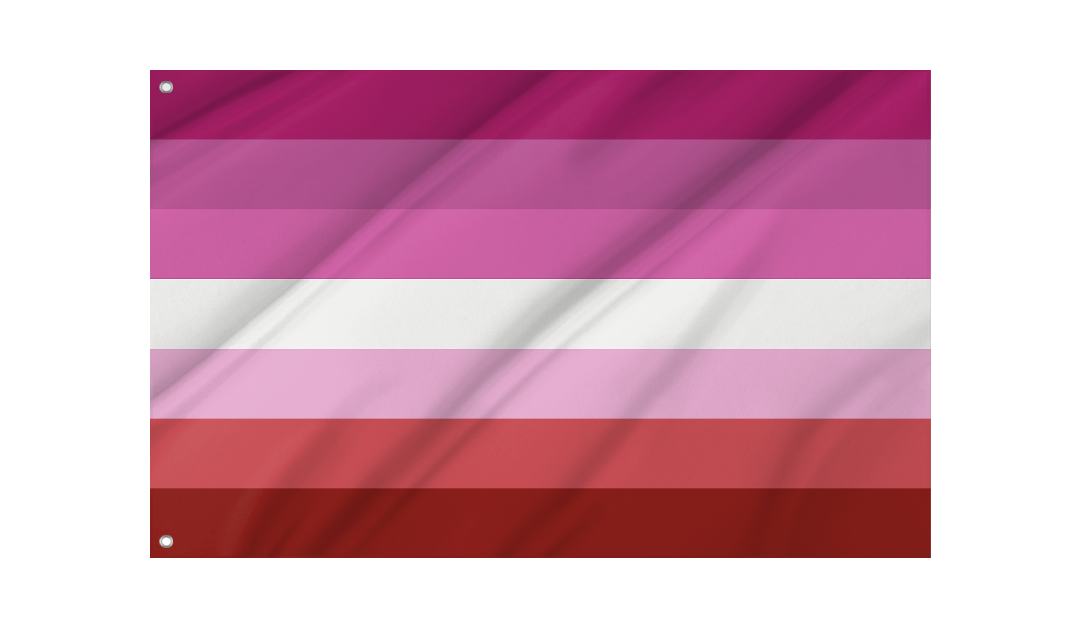 Lesbian Stripes No Lips Flag for Indoor & Outdoor Use
