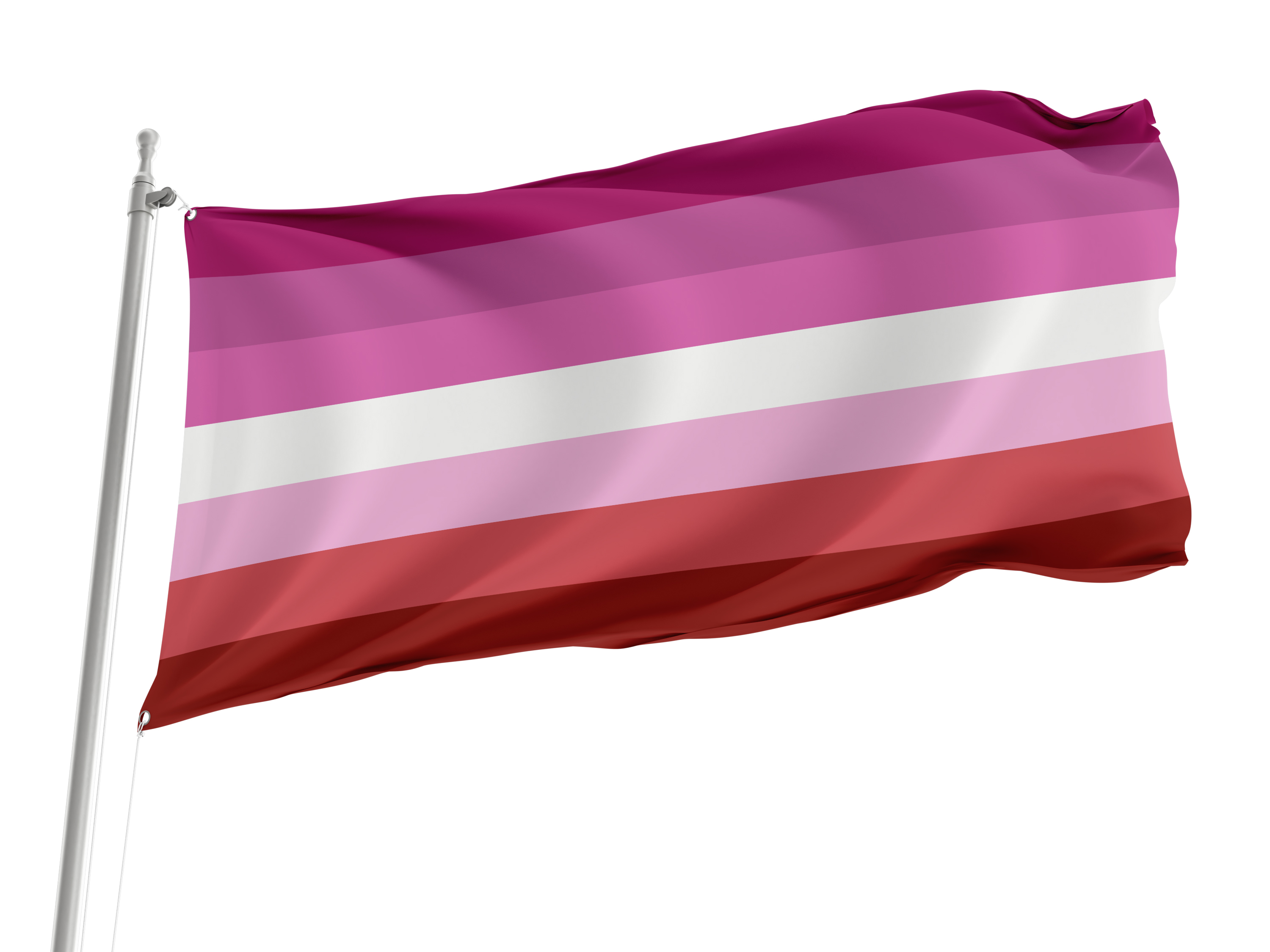Lesbian Stripes No Lips Flag for Indoor & Outdoor Use