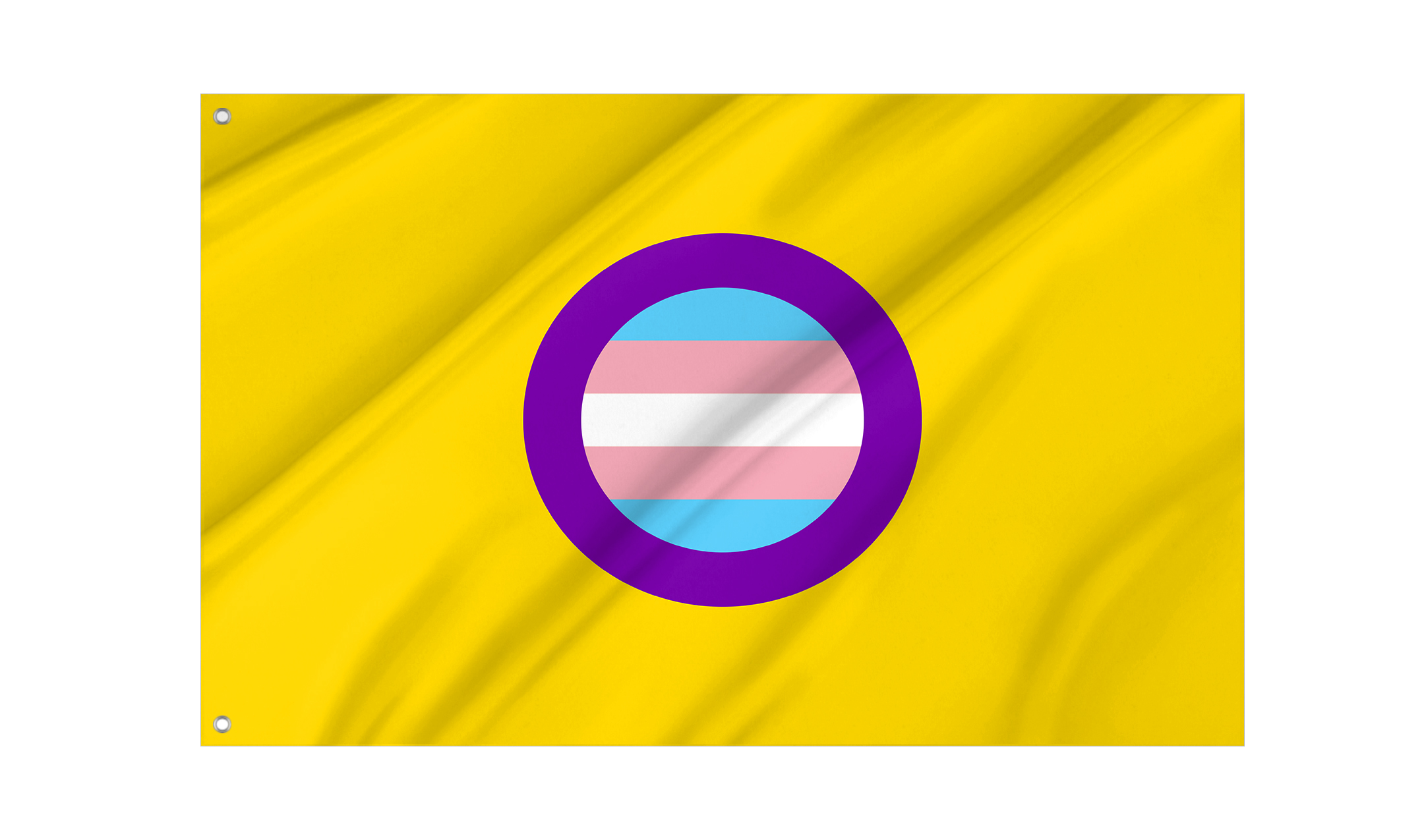Trans Intersex Pride Flag for Indoor & Outdoor Use