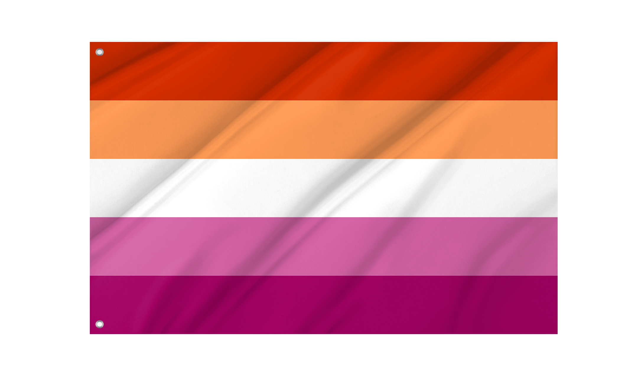 Winning Orange Pink Lesbian Pride Flag for Indoor & Outdoor Use