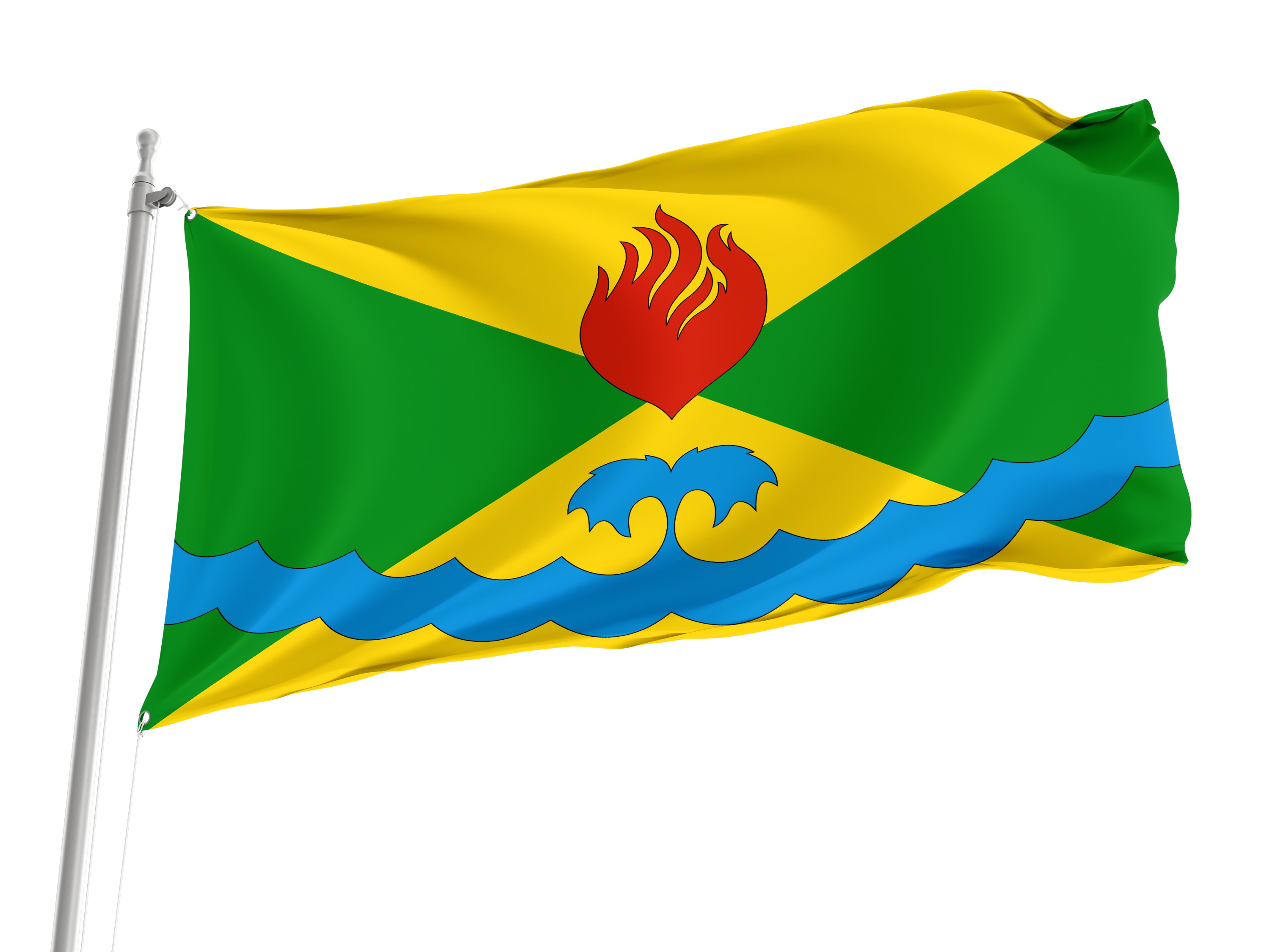 Gorkovsky Rayon Flag for Indoor & Outdoor Use