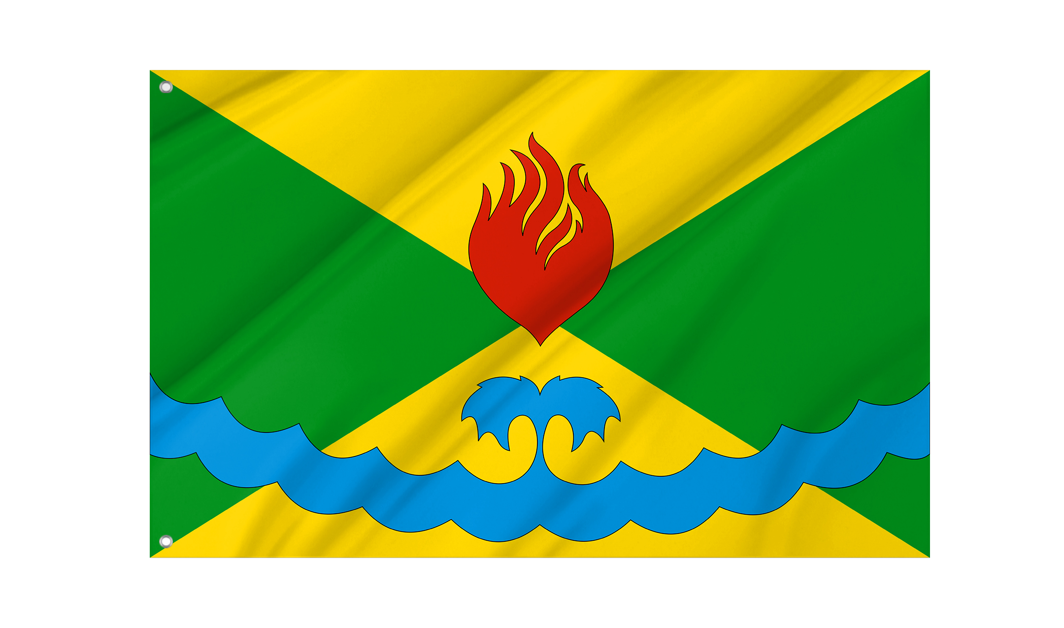 Gorkovsky Rayon Flag for Indoor & Outdoor Use