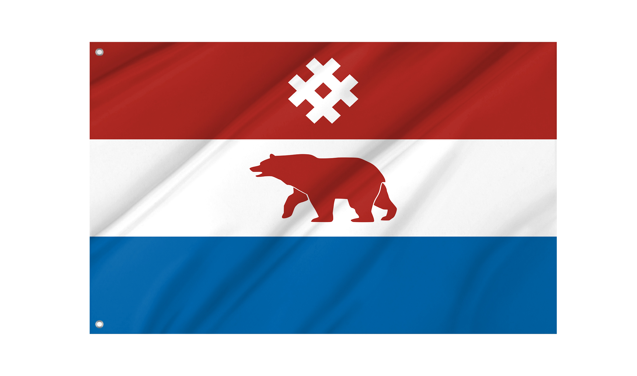 Komi Permyak District Flag for Indoor & Outdoor Use