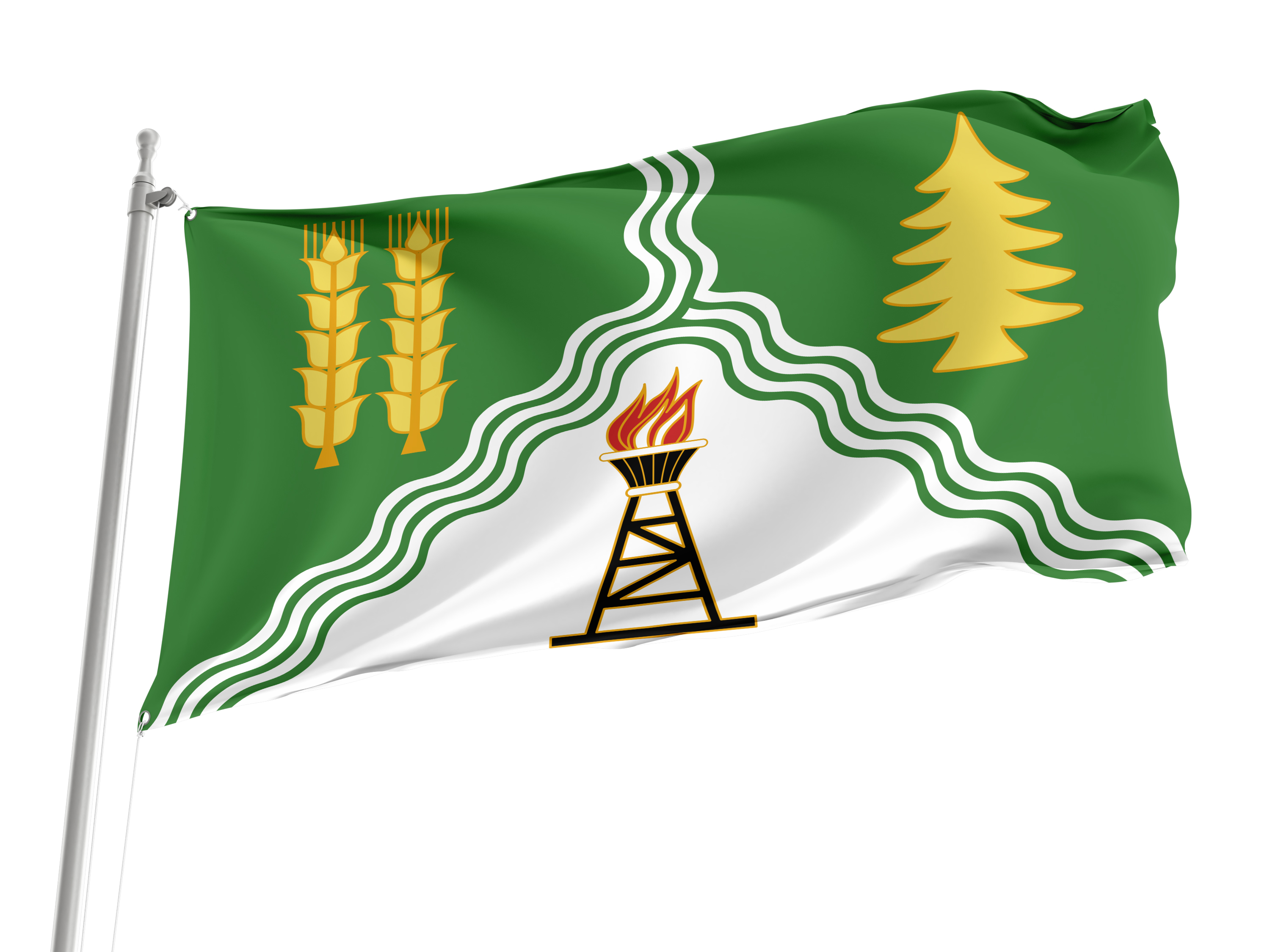 Krasnokamsky District Flag for Indoor & Outdoor Use