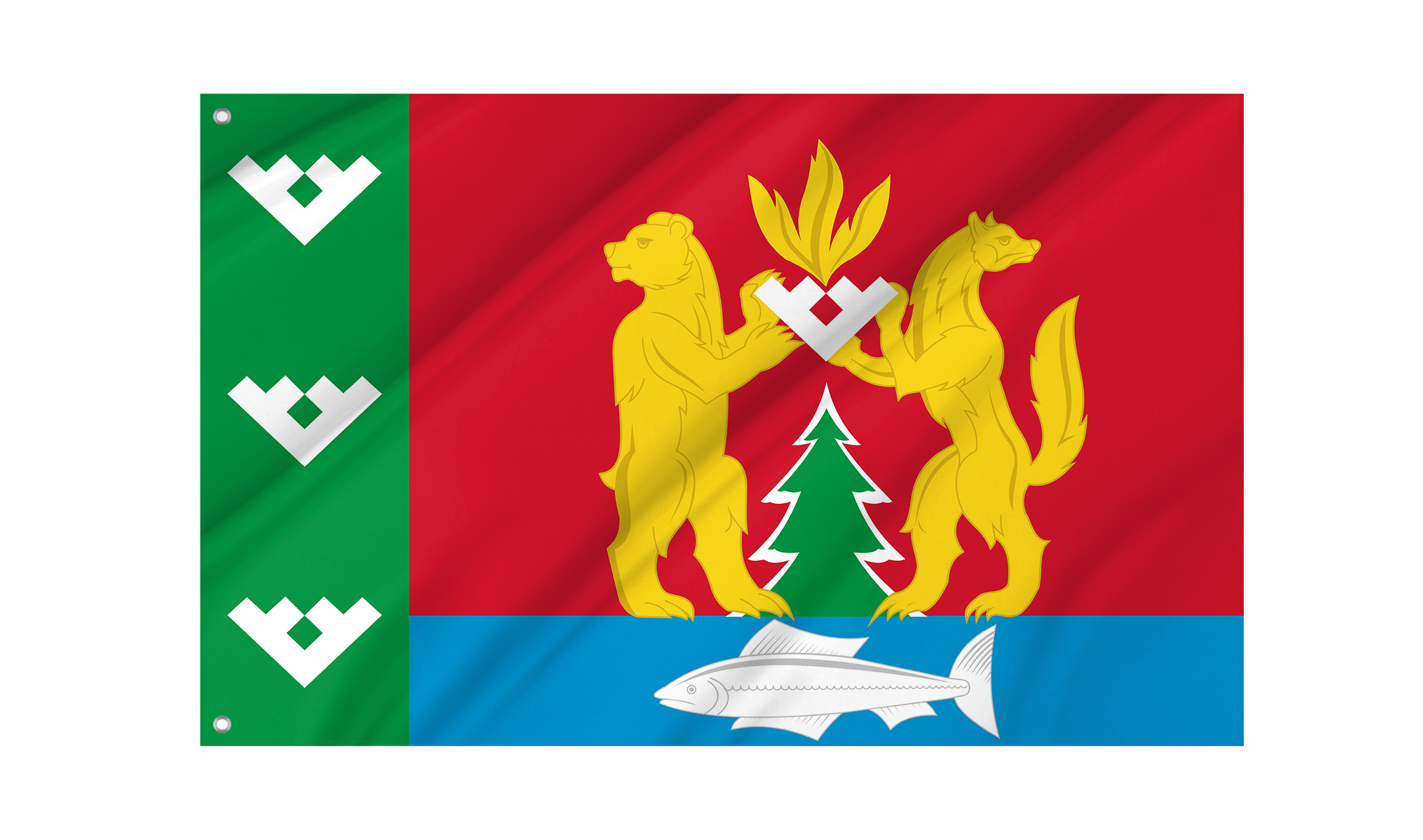Krasnoselkupsky District Flag for Indoor & Outdoor Use