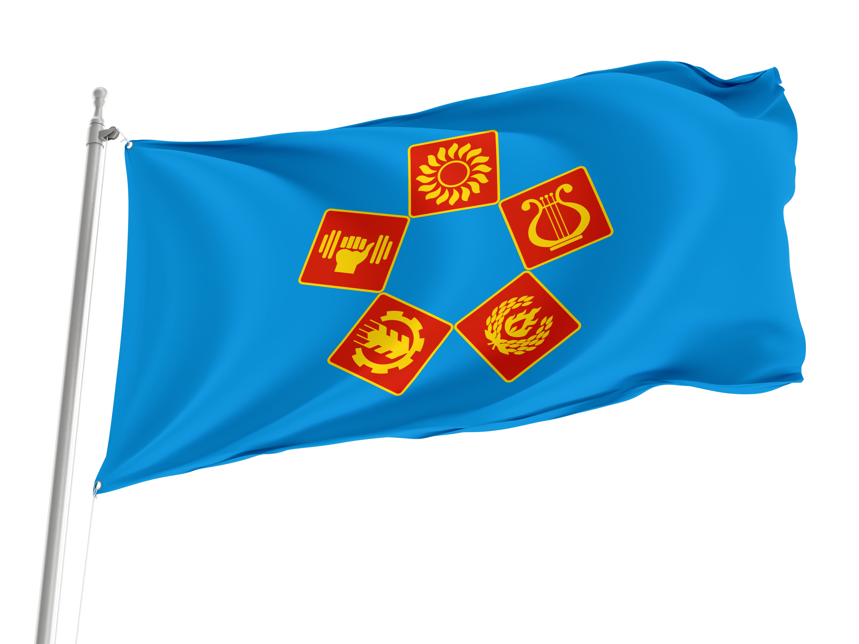 Lyuberetsky District Flag for Indoor & Outdoor Use