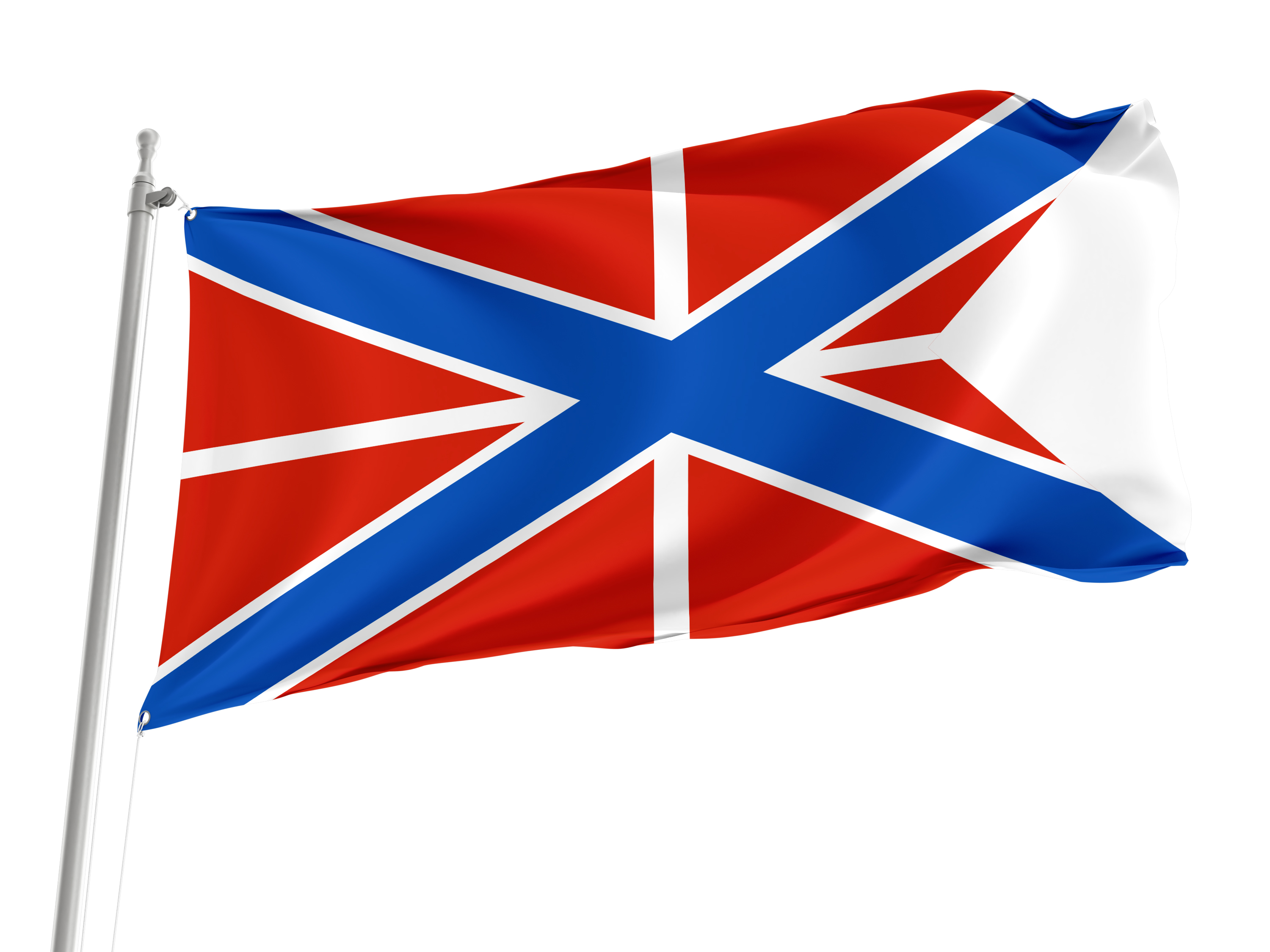 Naval Jack of Russia Forked Flag for Indoor & Outdoor Use