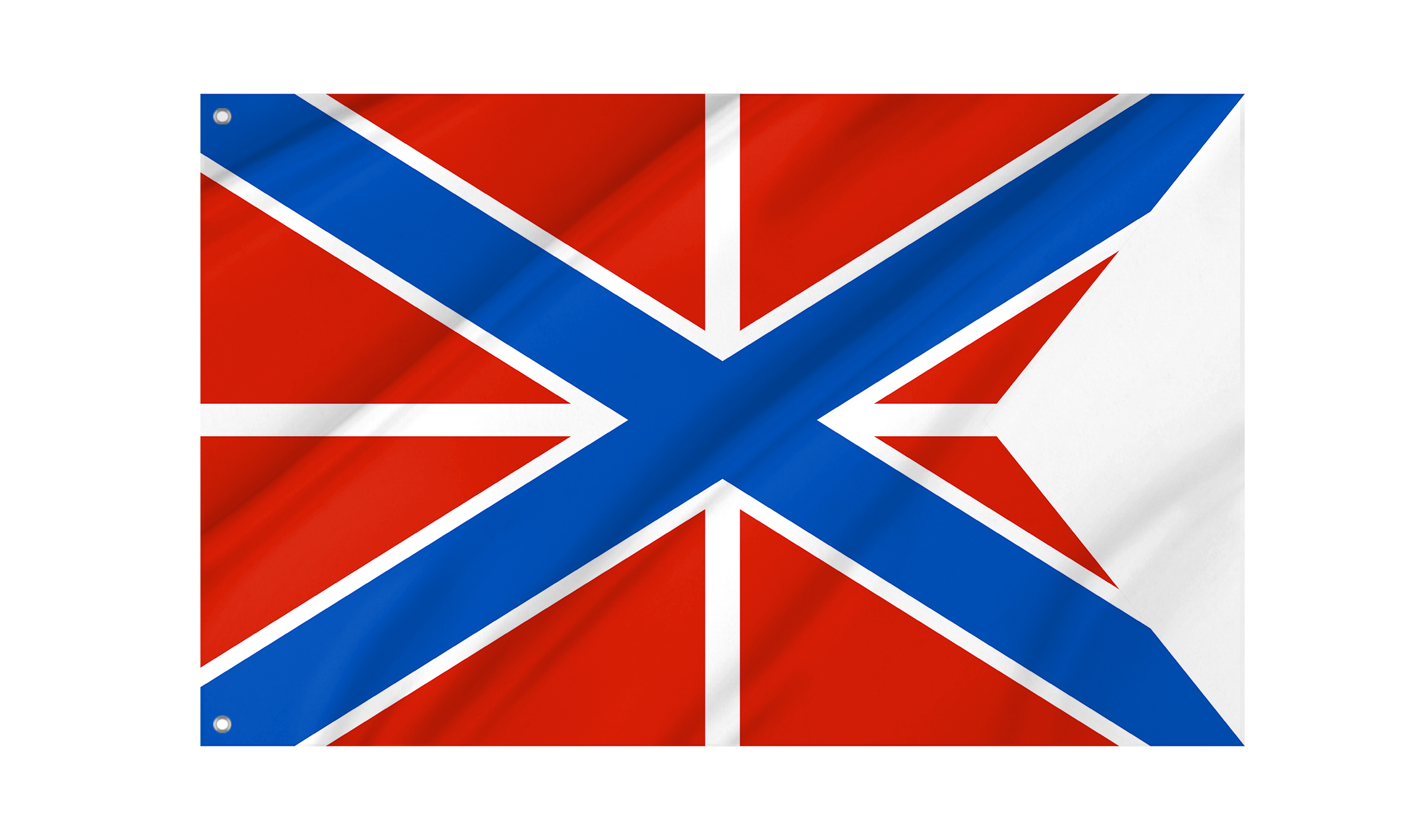 Naval Jack of Russia Forked Flag for Indoor & Outdoor Use