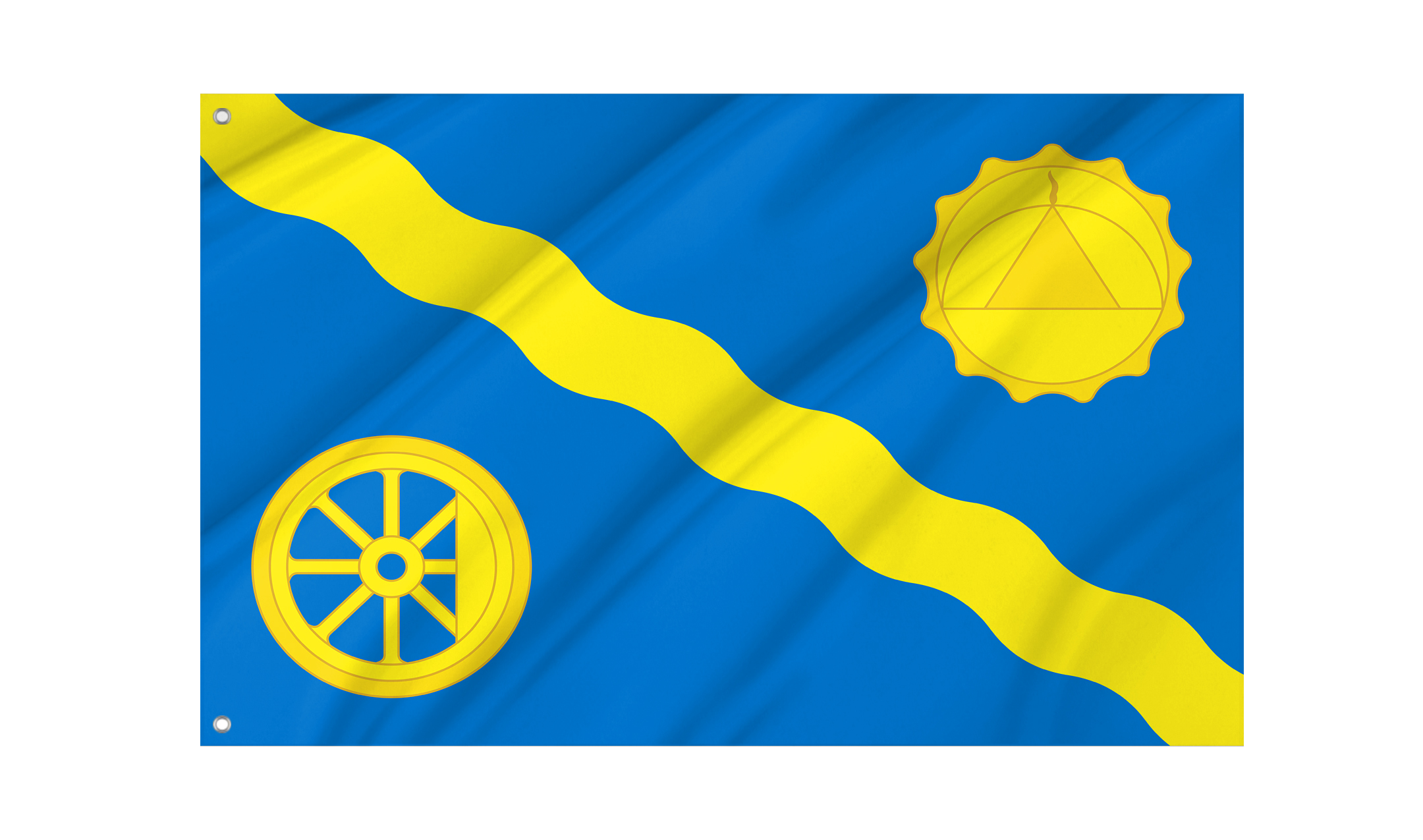 Purpe Rural Settlement Flag for Indoor & Outdoor Use