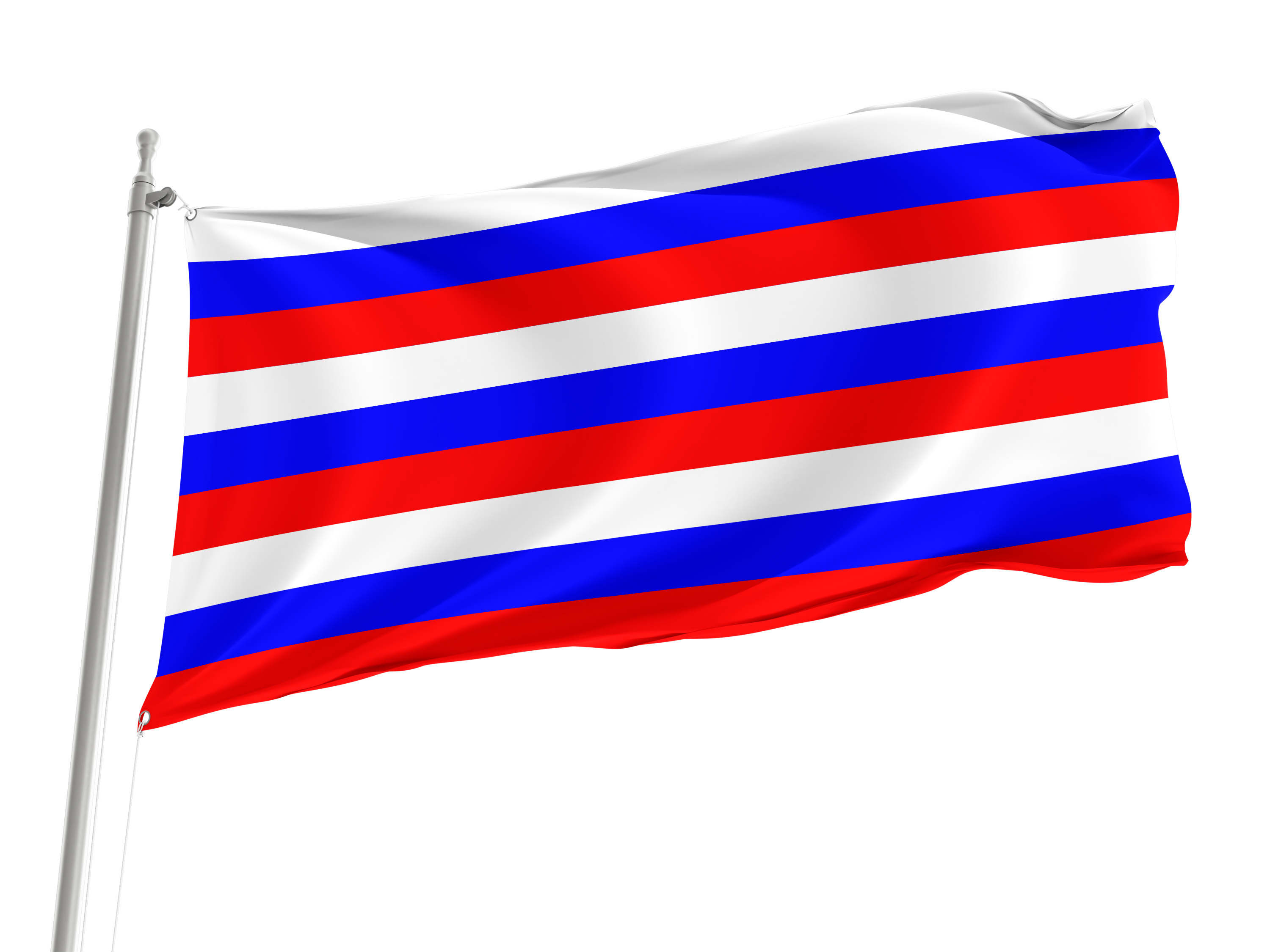 Russia 9 Stripes Flag for Indoor & Outdoor Use