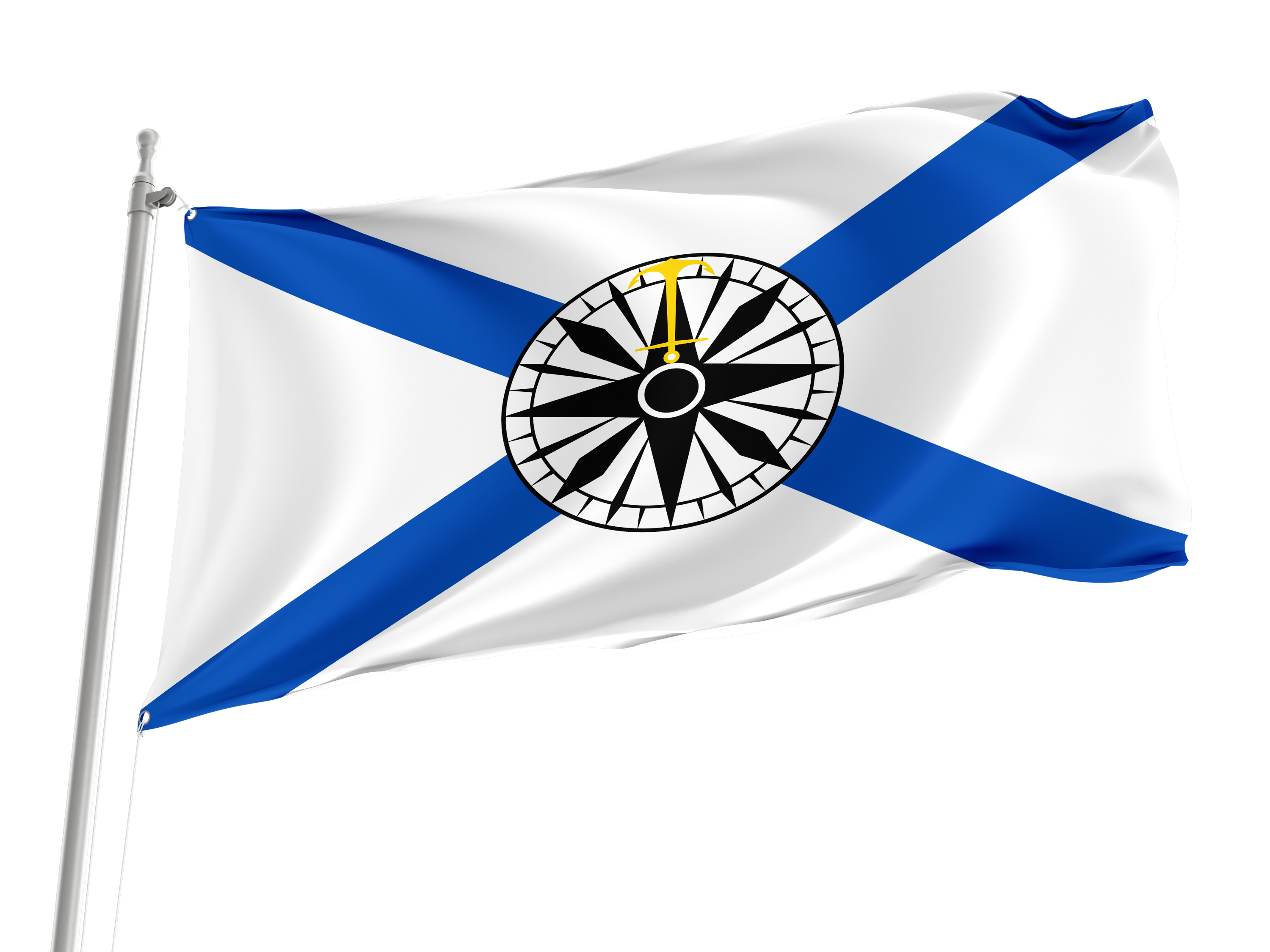 Russia Naval 1828 Pilot Flag for Indoor & Outdoor Use