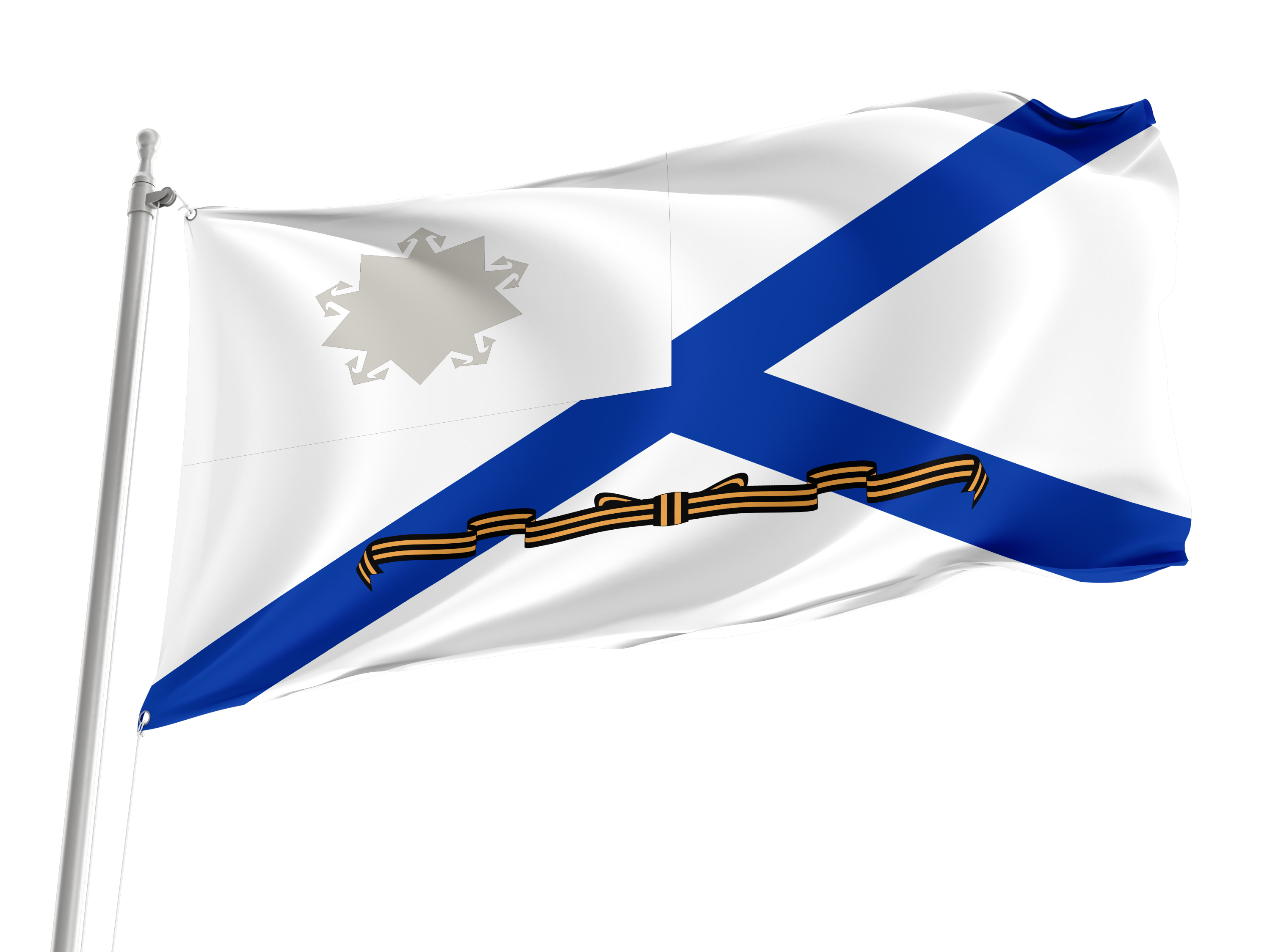 Russia, Guards Order Naval Flag 2000 for Indoor & Outdoor Use