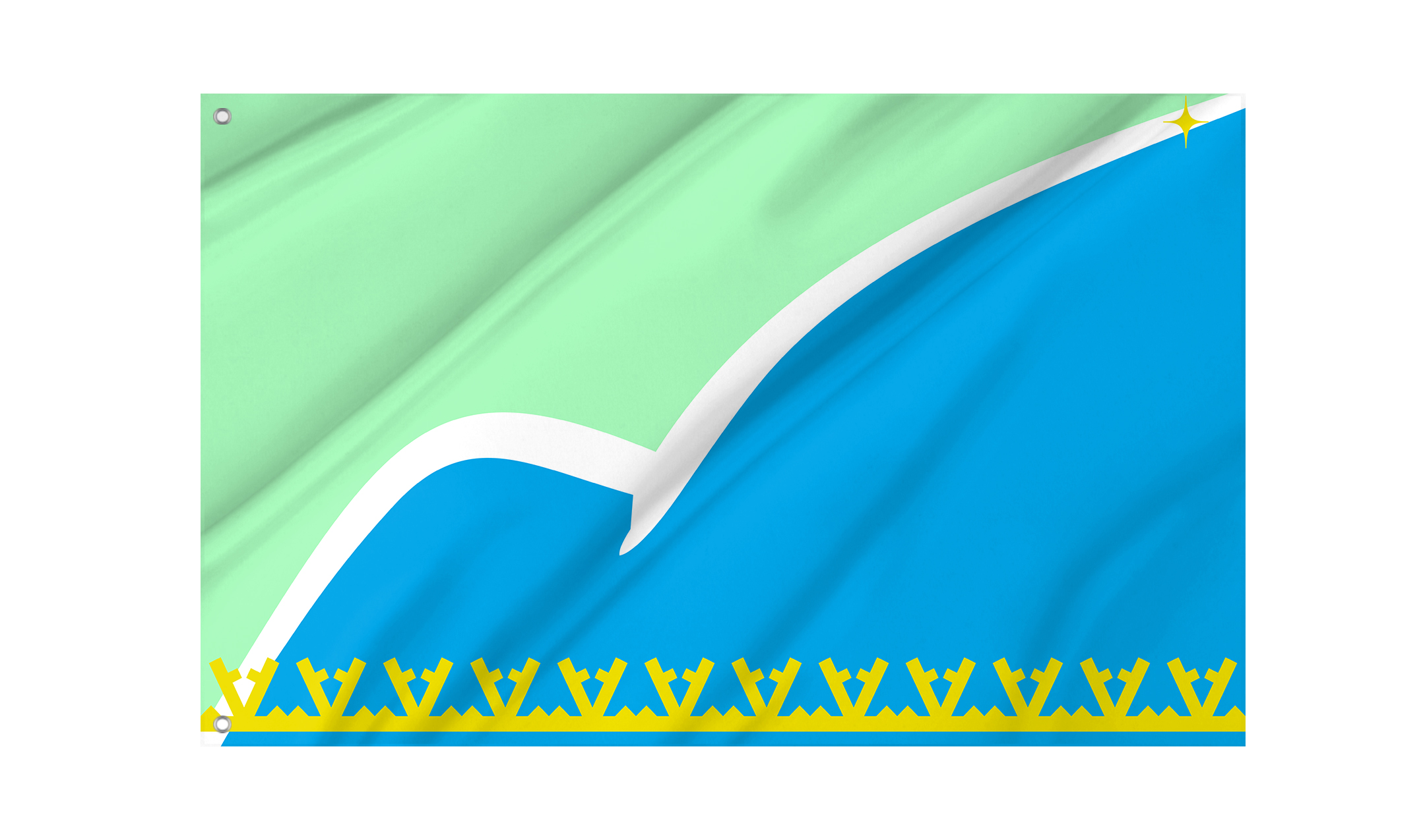 Severo Baykalsky District Flag for Indoor & Outdoor Use