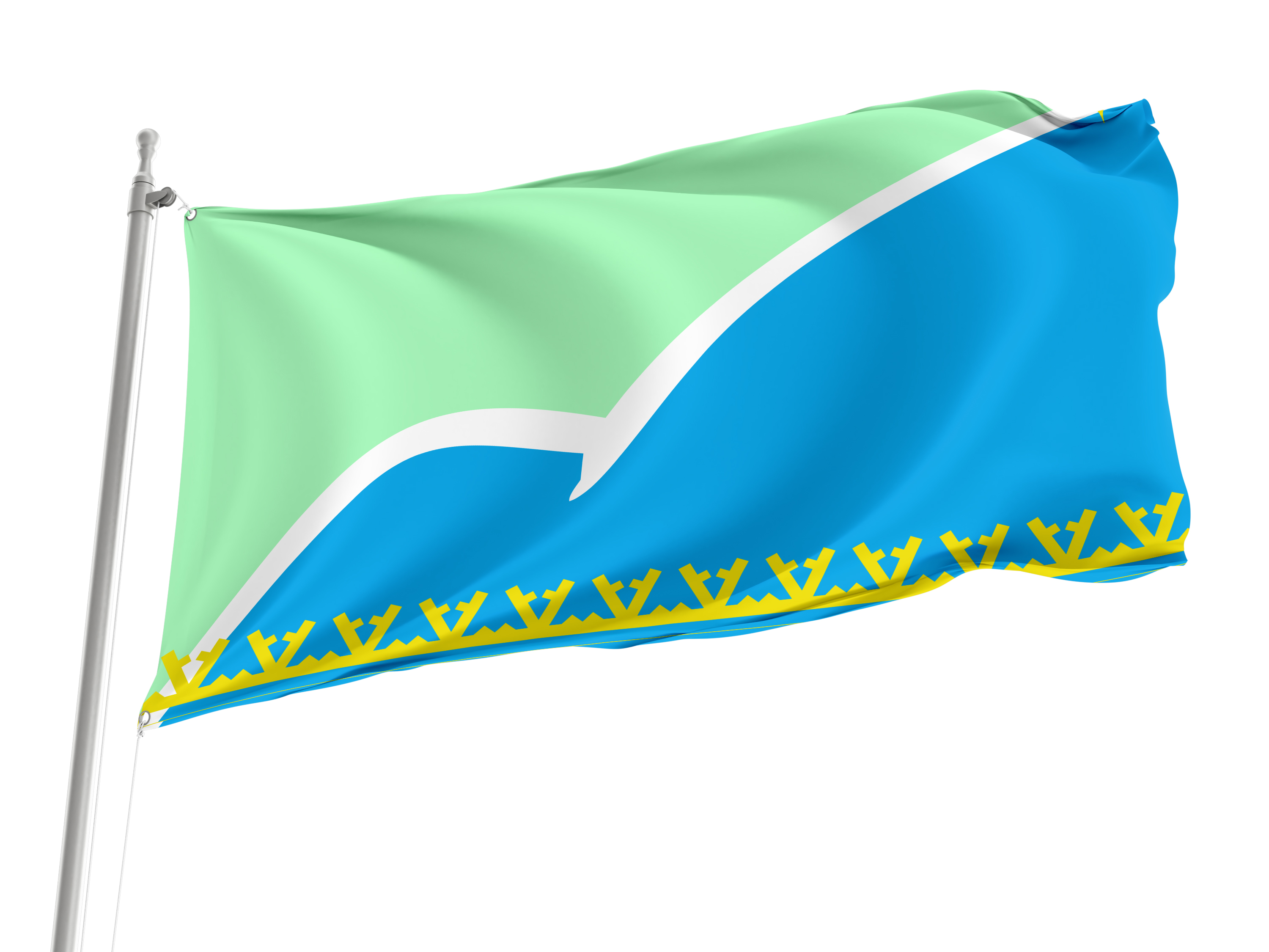 Severo Baykalsky District Flag for Indoor & Outdoor Use