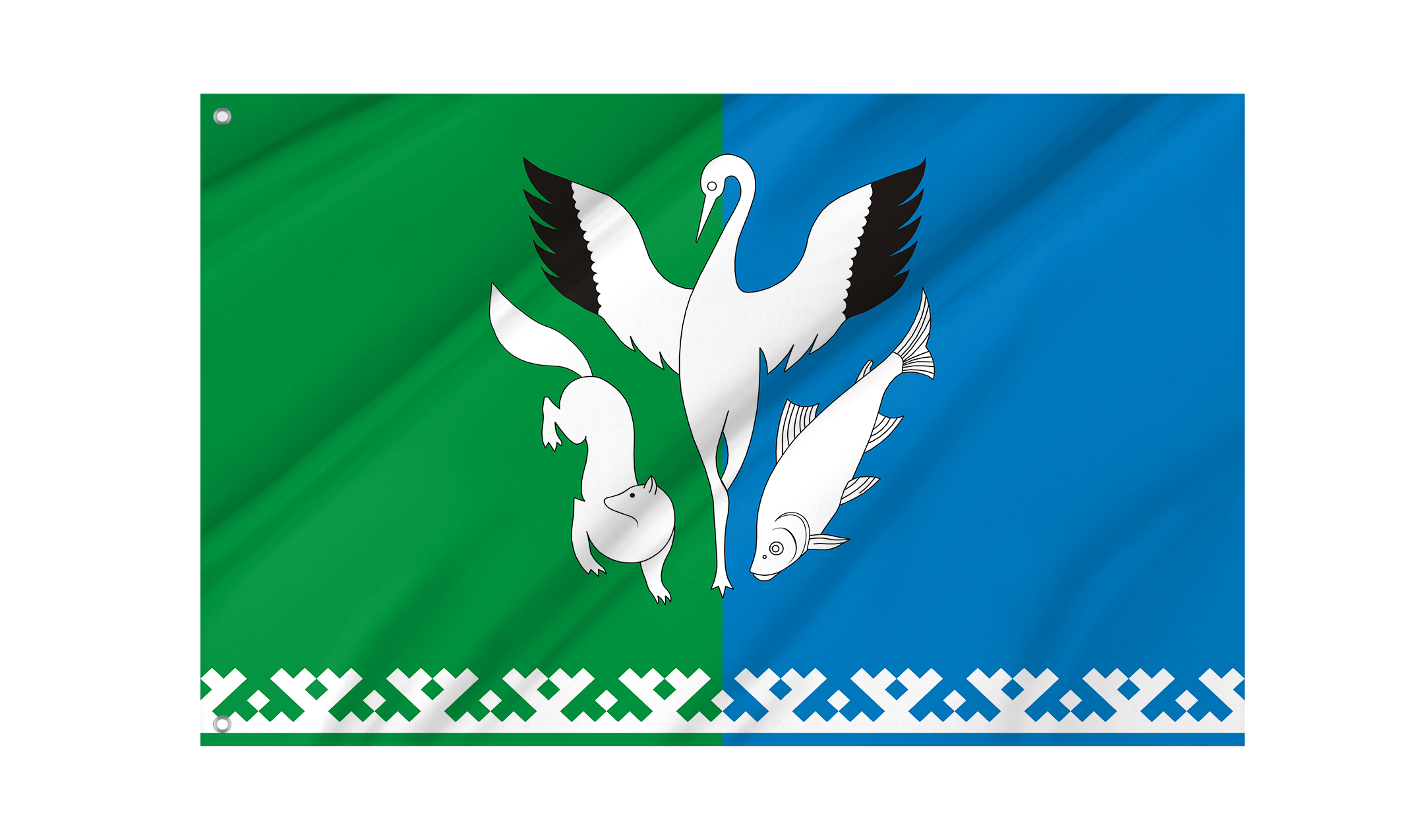 Shuryshkarsky District Flag for Indoor & Outdoor Use