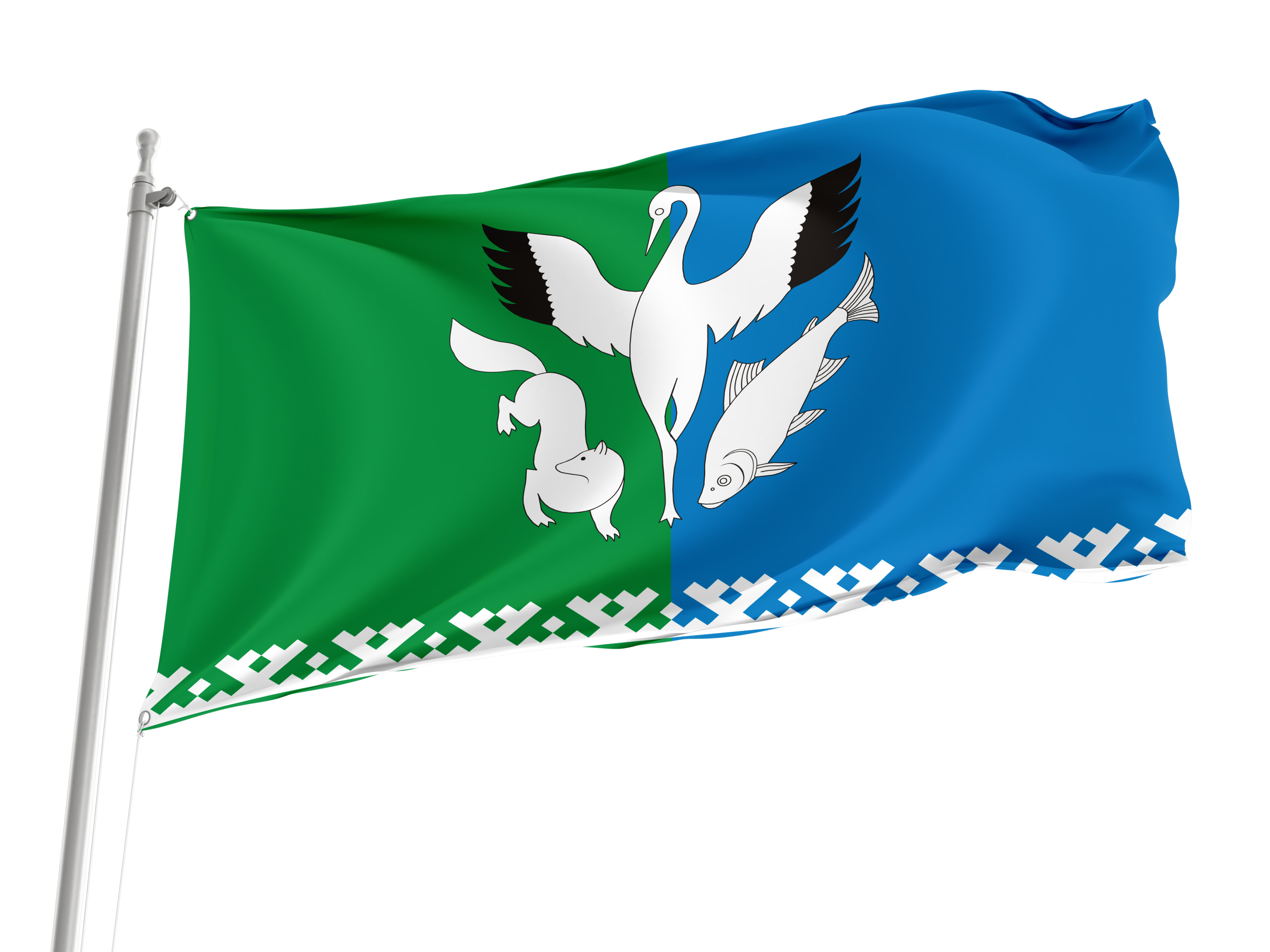 Shuryshkarsky District Flag for Indoor & Outdoor Use