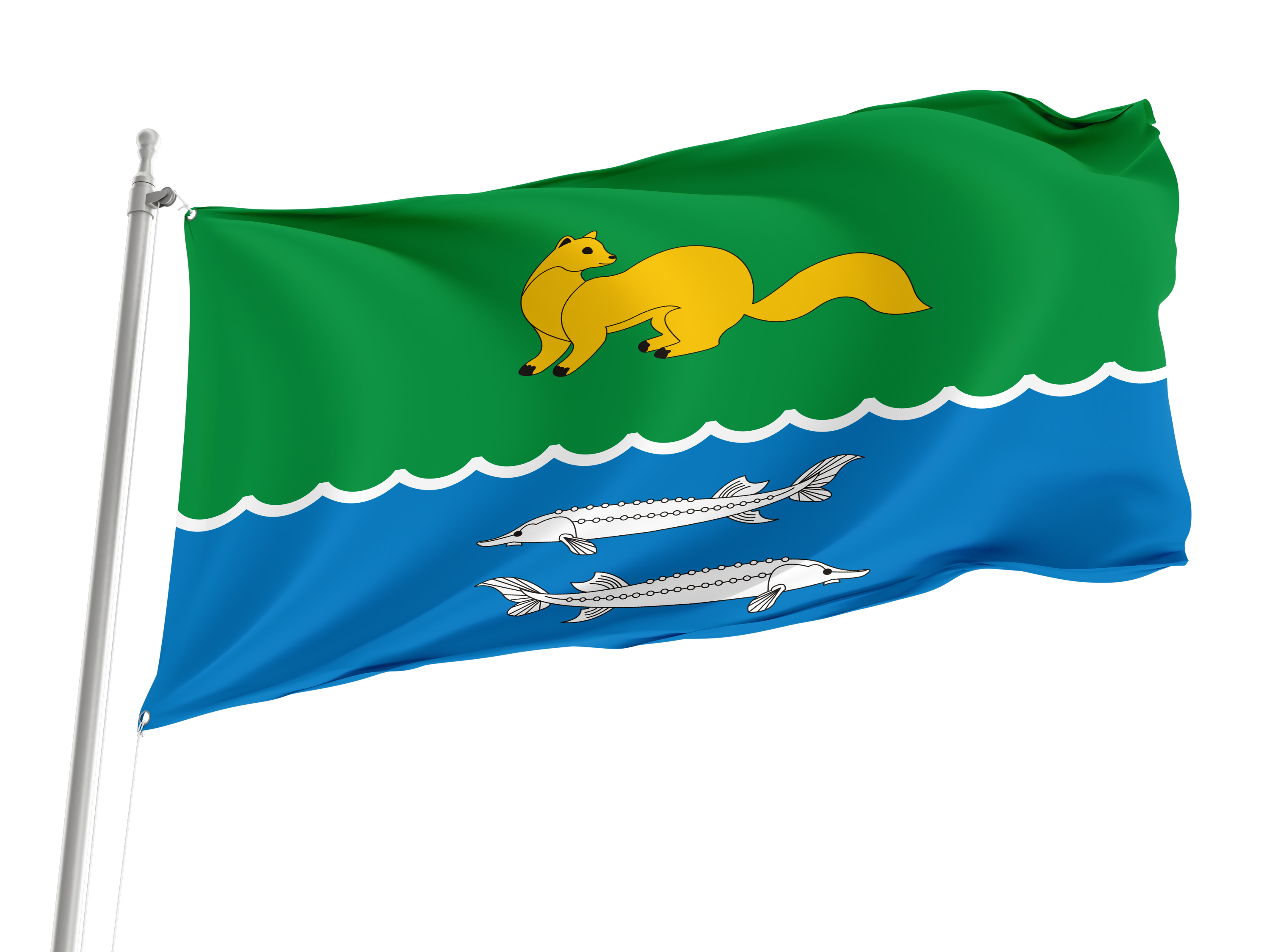 Zhigansky District Flag for Indoor & Outdoor Use