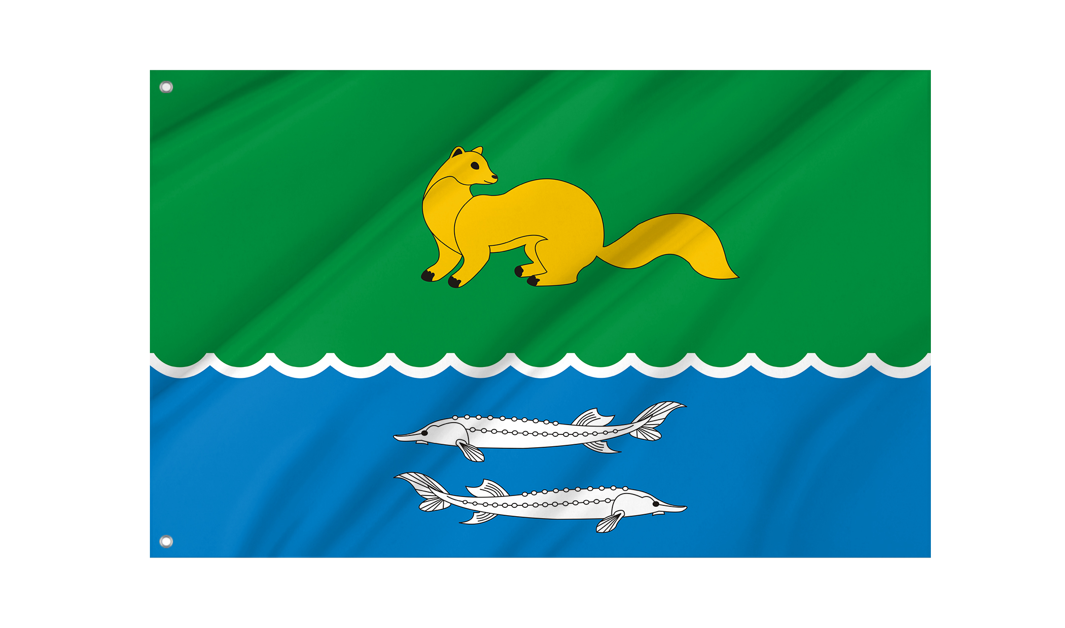 Zhigansky District Flag for Indoor & Outdoor Use