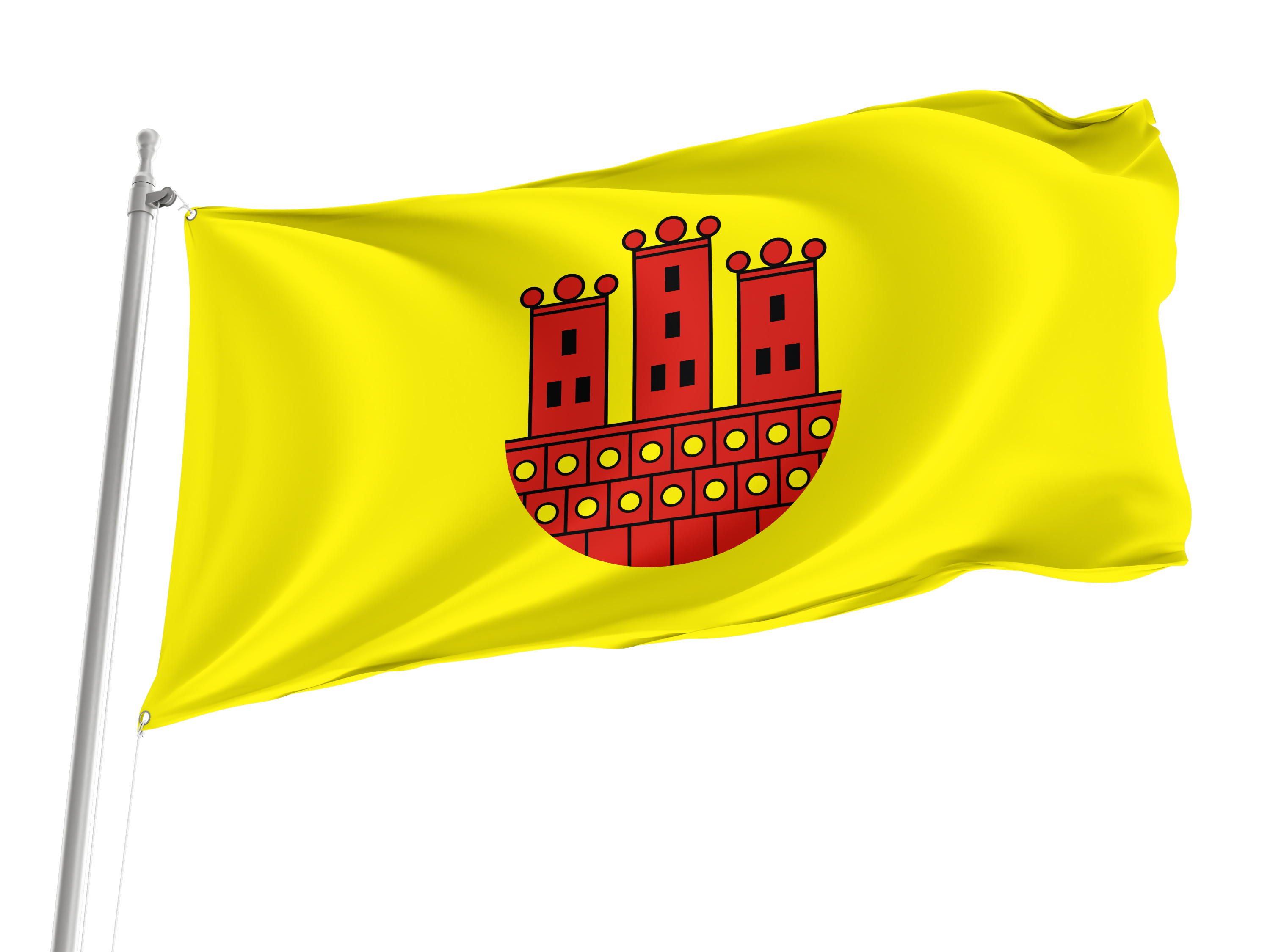 Dzialoszyn Flag for Indoor & Outdoor Use