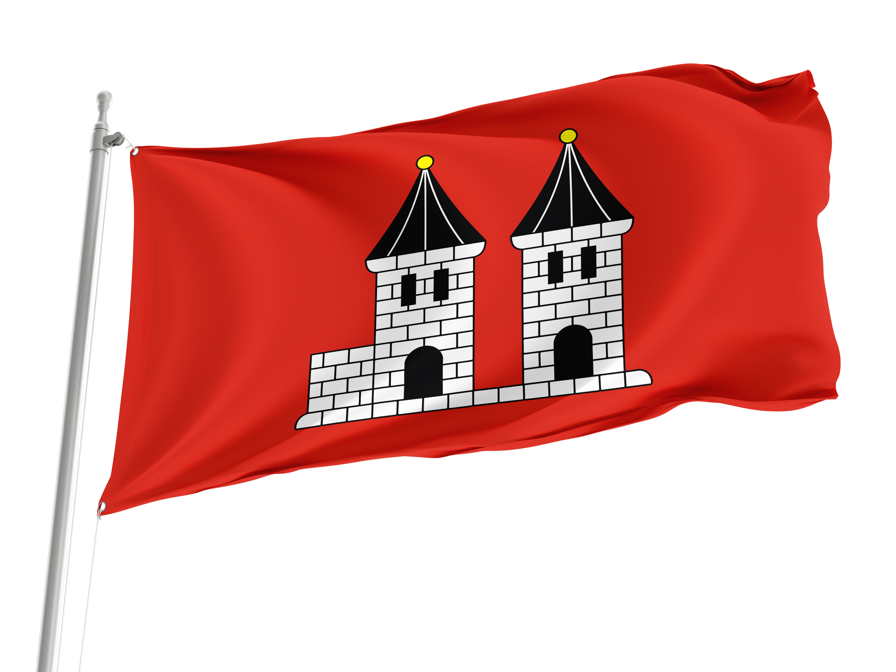 Ksiaz Wielkopolski Flag for Indoor & Outdoor Use