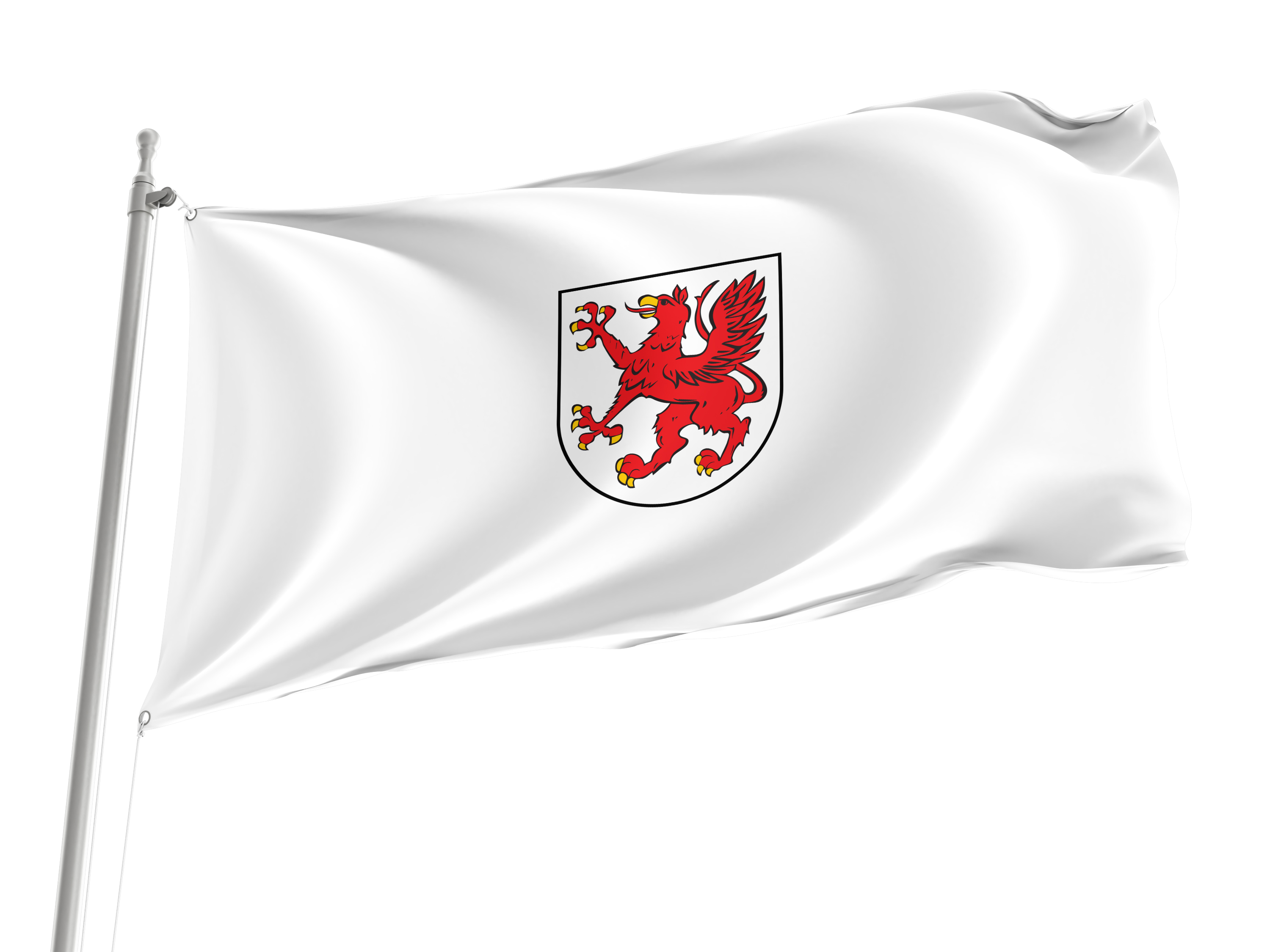 Tczew Flag for Indoor & Outdoor Use