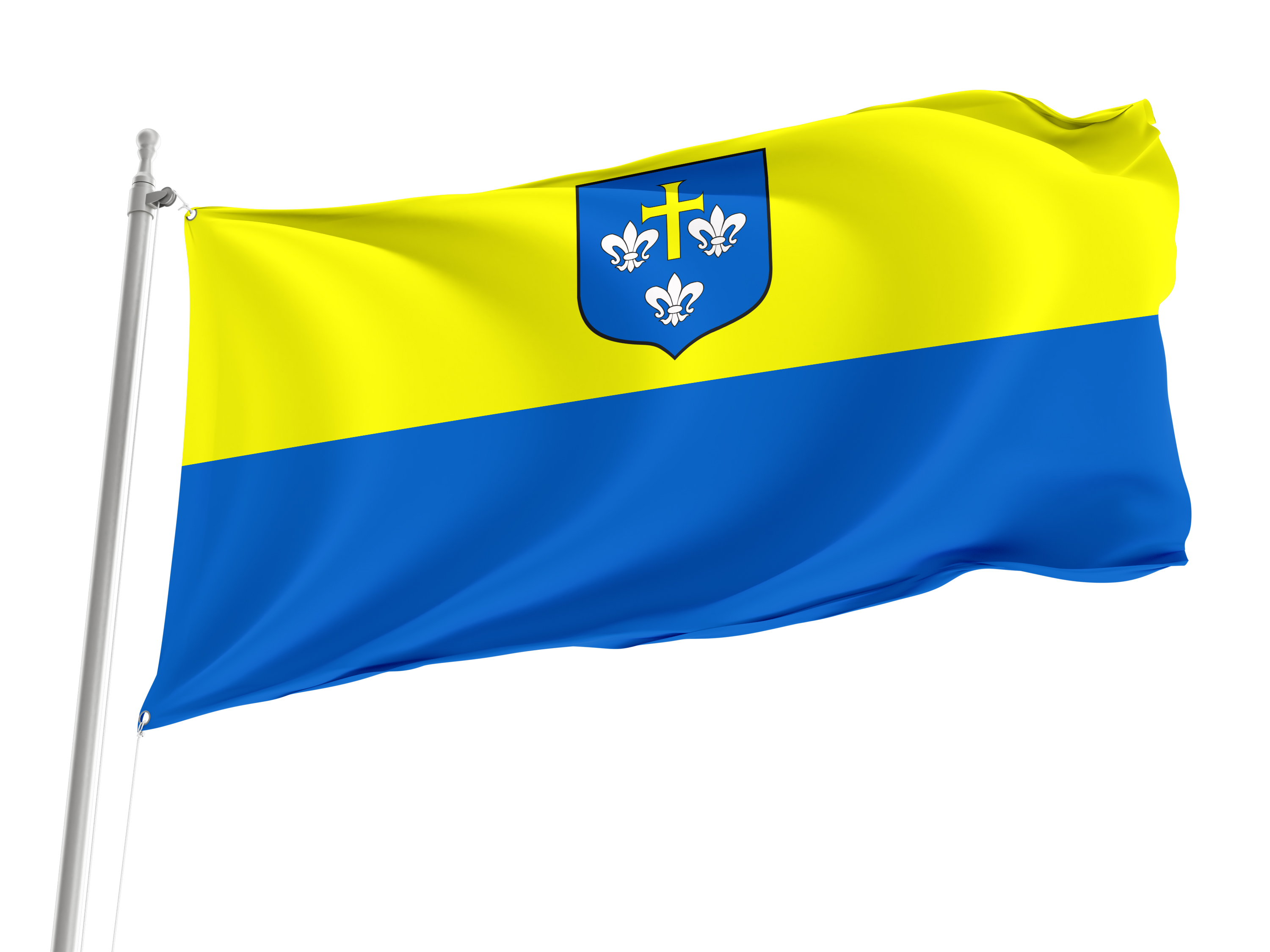 Uniejow Flag for Indoor & Outdoor Use