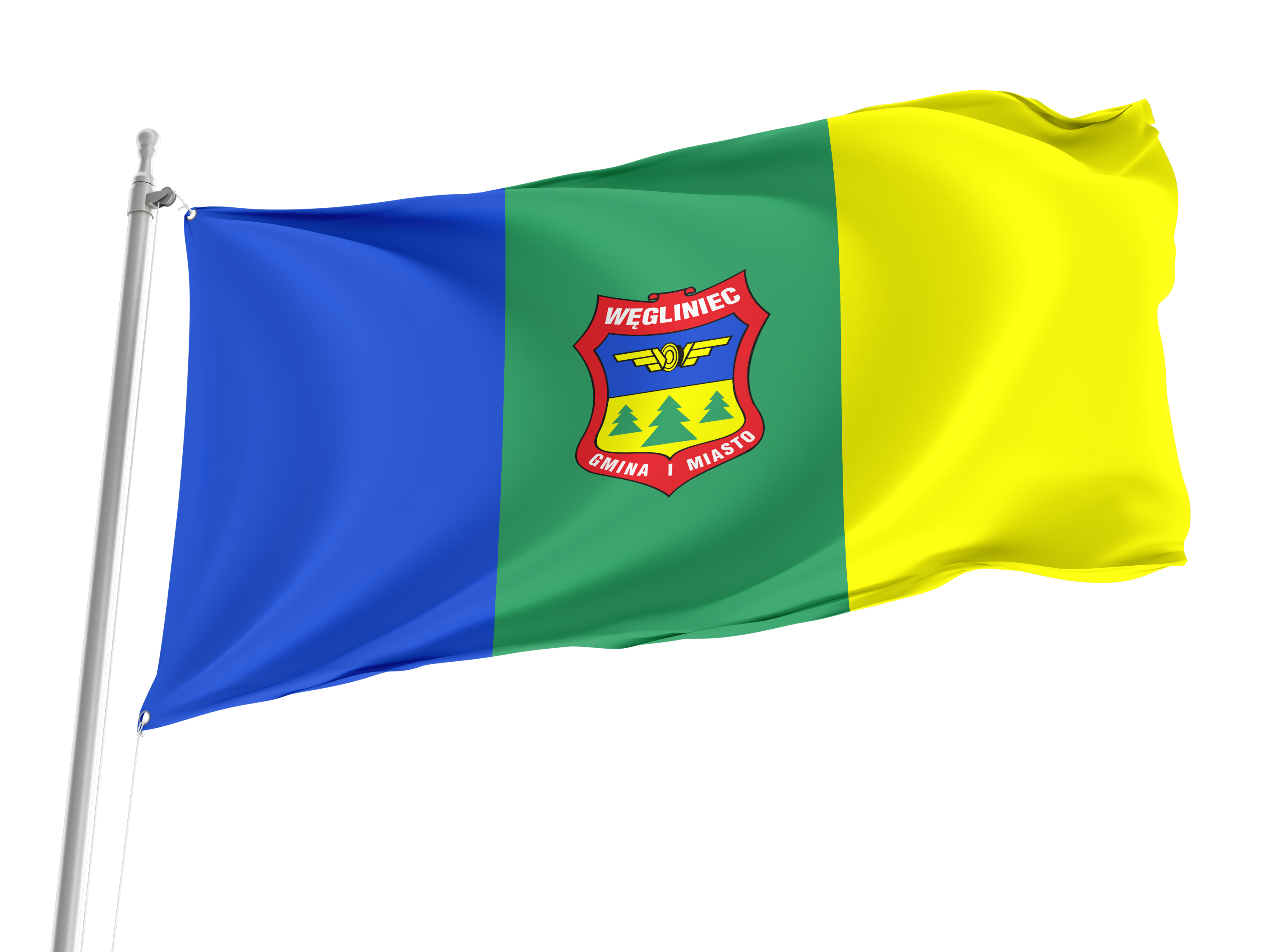 Wegliniec Flag for Indoor & Outdoor Use