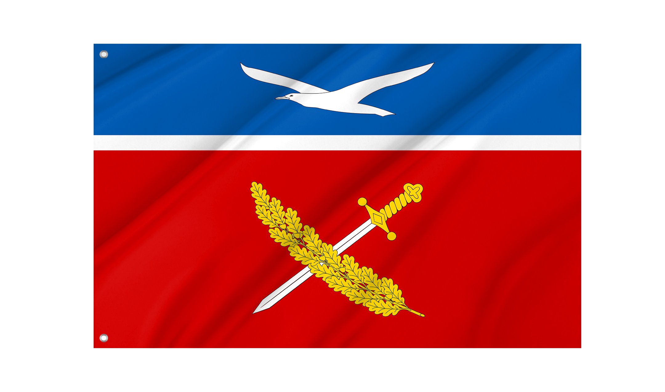 Arms of Zuia Settlement Bilohirsk Raion Cremia Ukraine Flag for Indoor & Outdoor Use