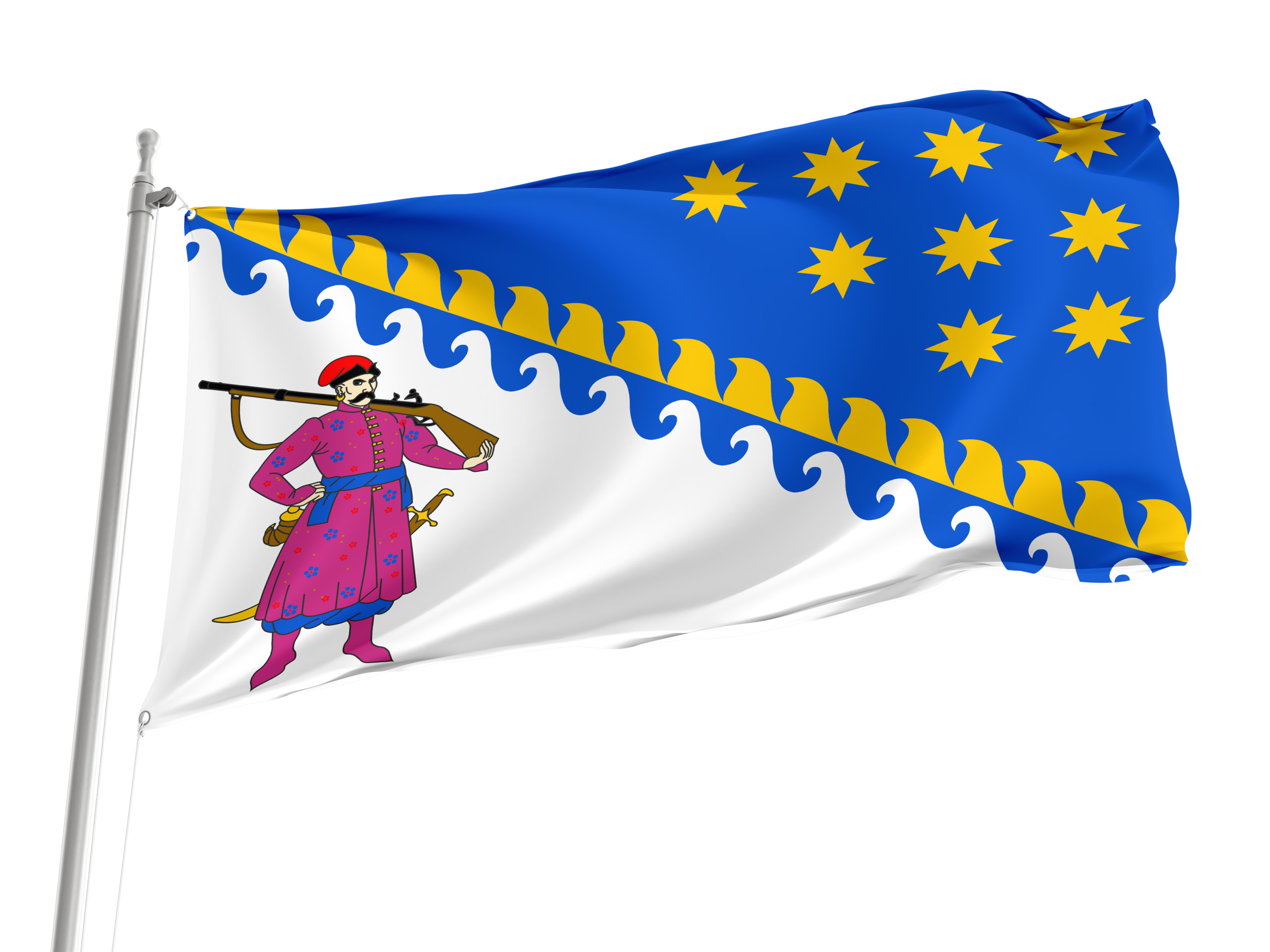 Dnipropetrovsk District Flag for Indoor & Outdoor Use
