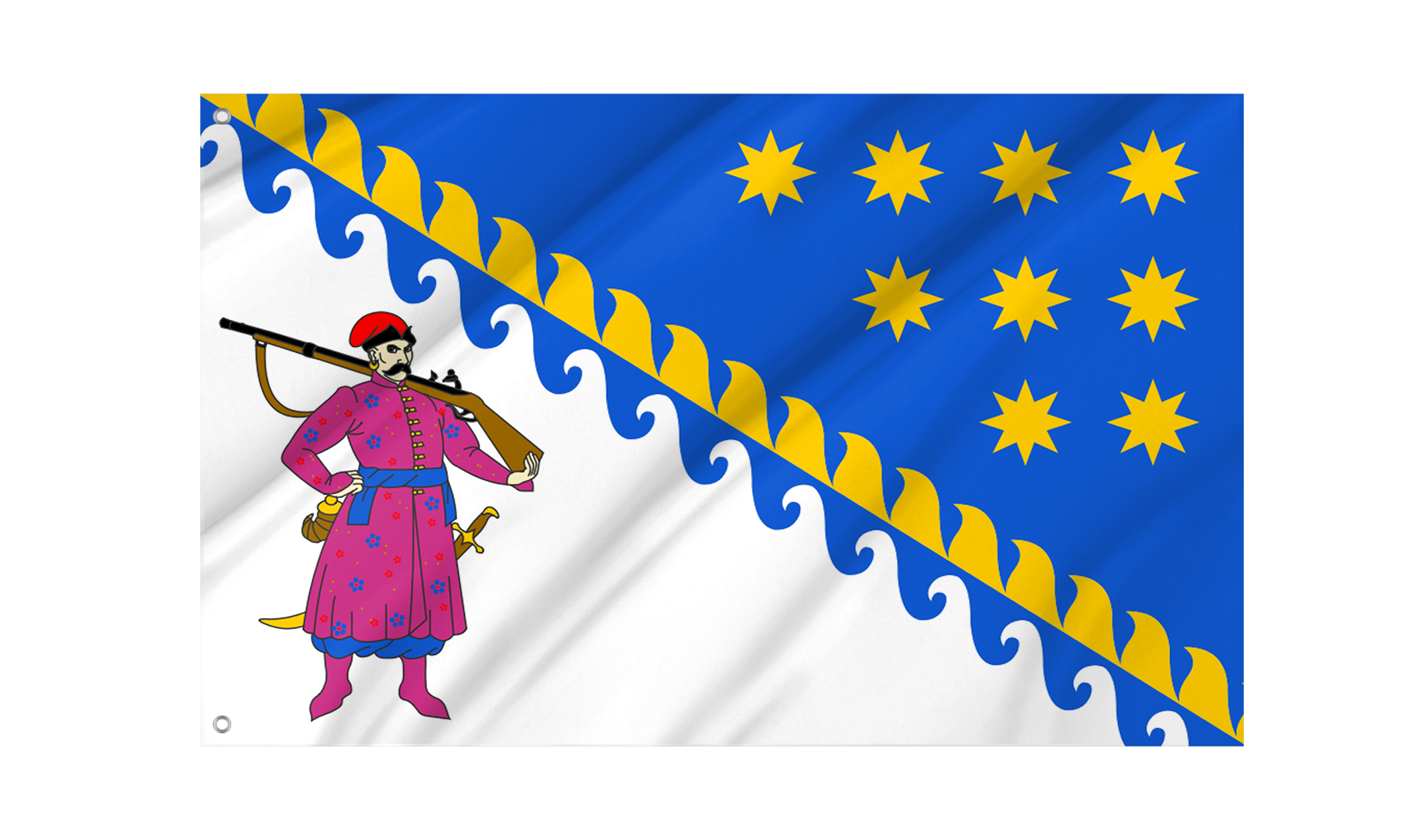 Dnipropetrovsk District Flag for Indoor & Outdoor Use