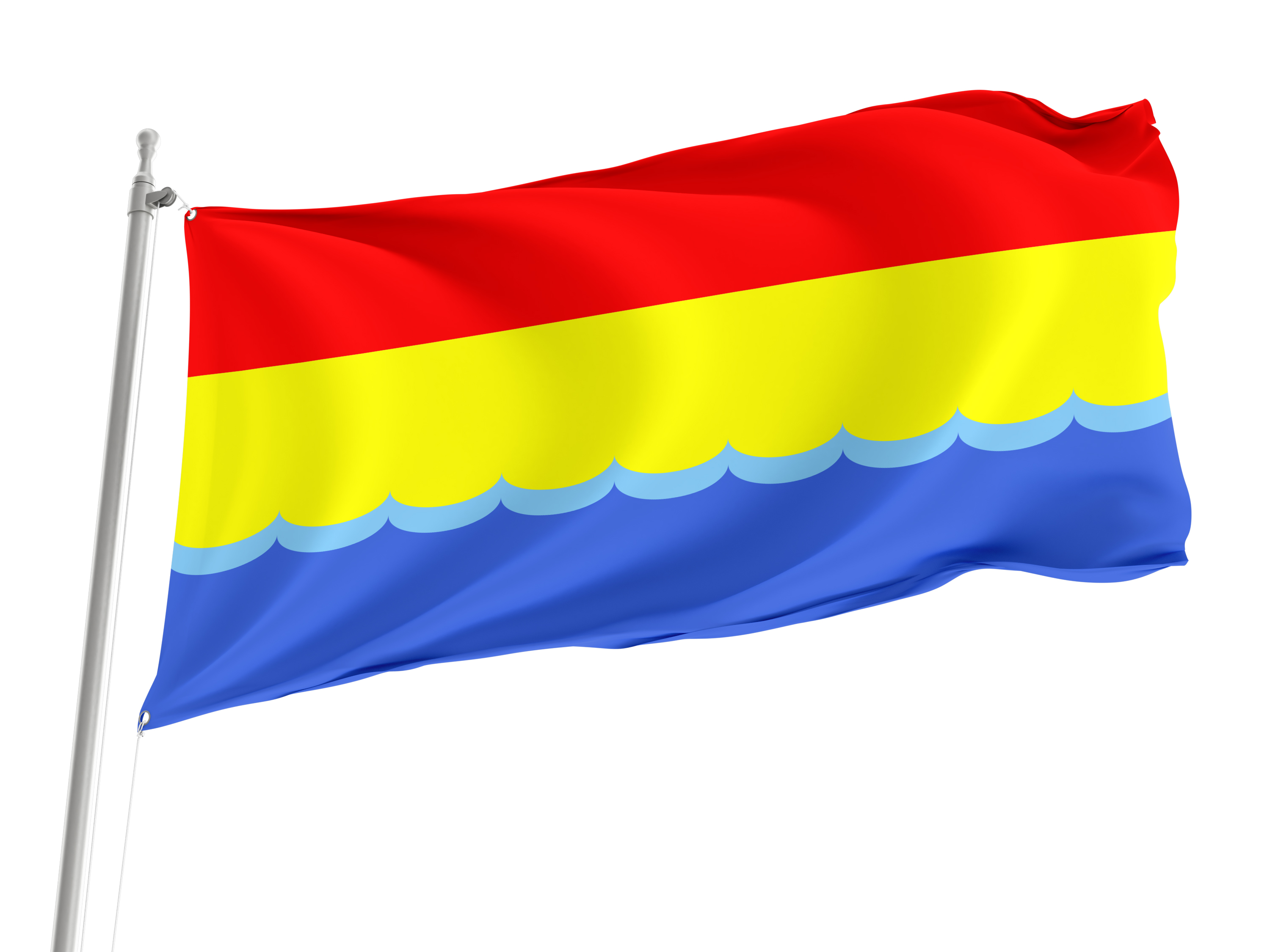 Hola Prystan District Flag for Indoor & Outdoor Use