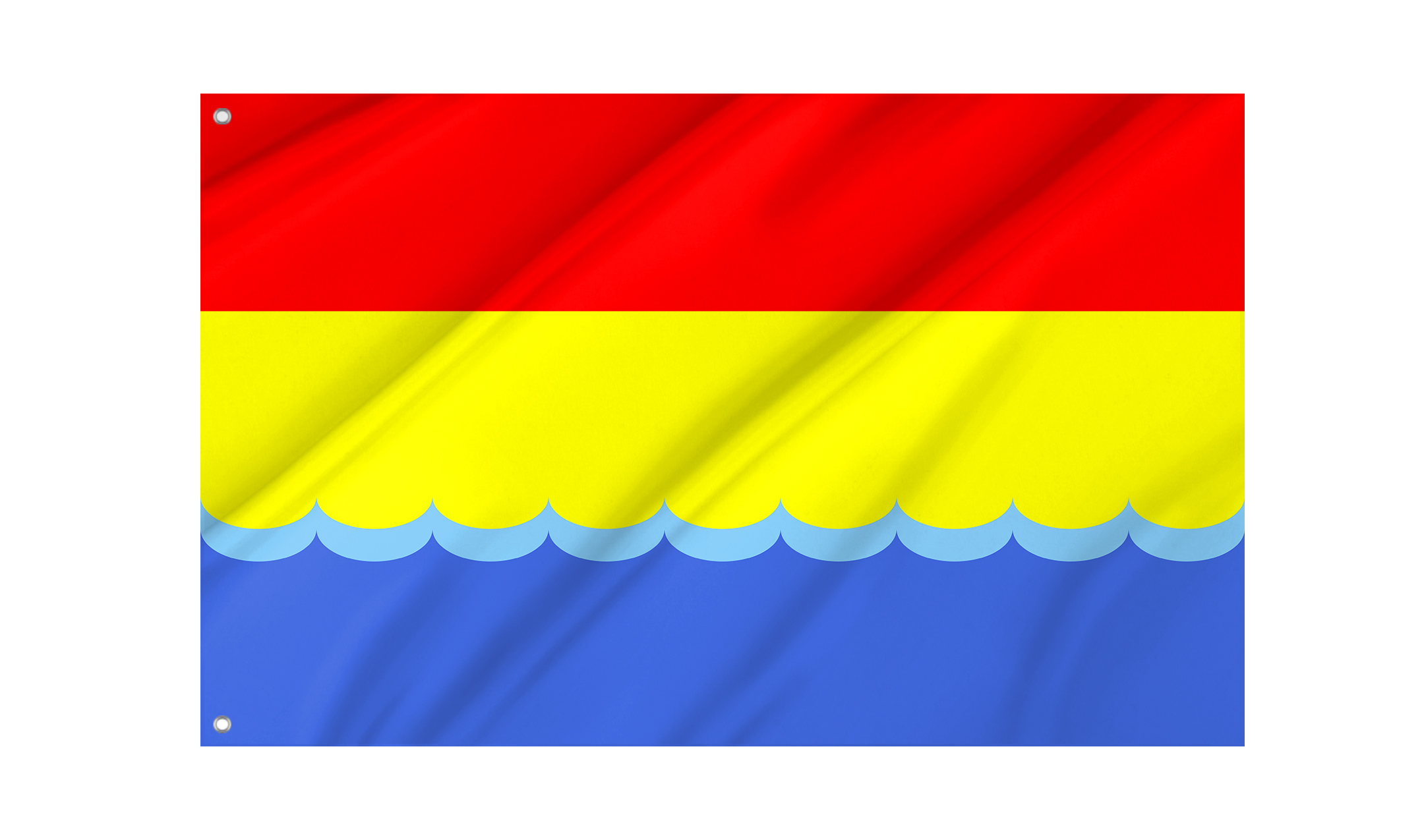 Hola Prystan District Flag for Indoor & Outdoor Use