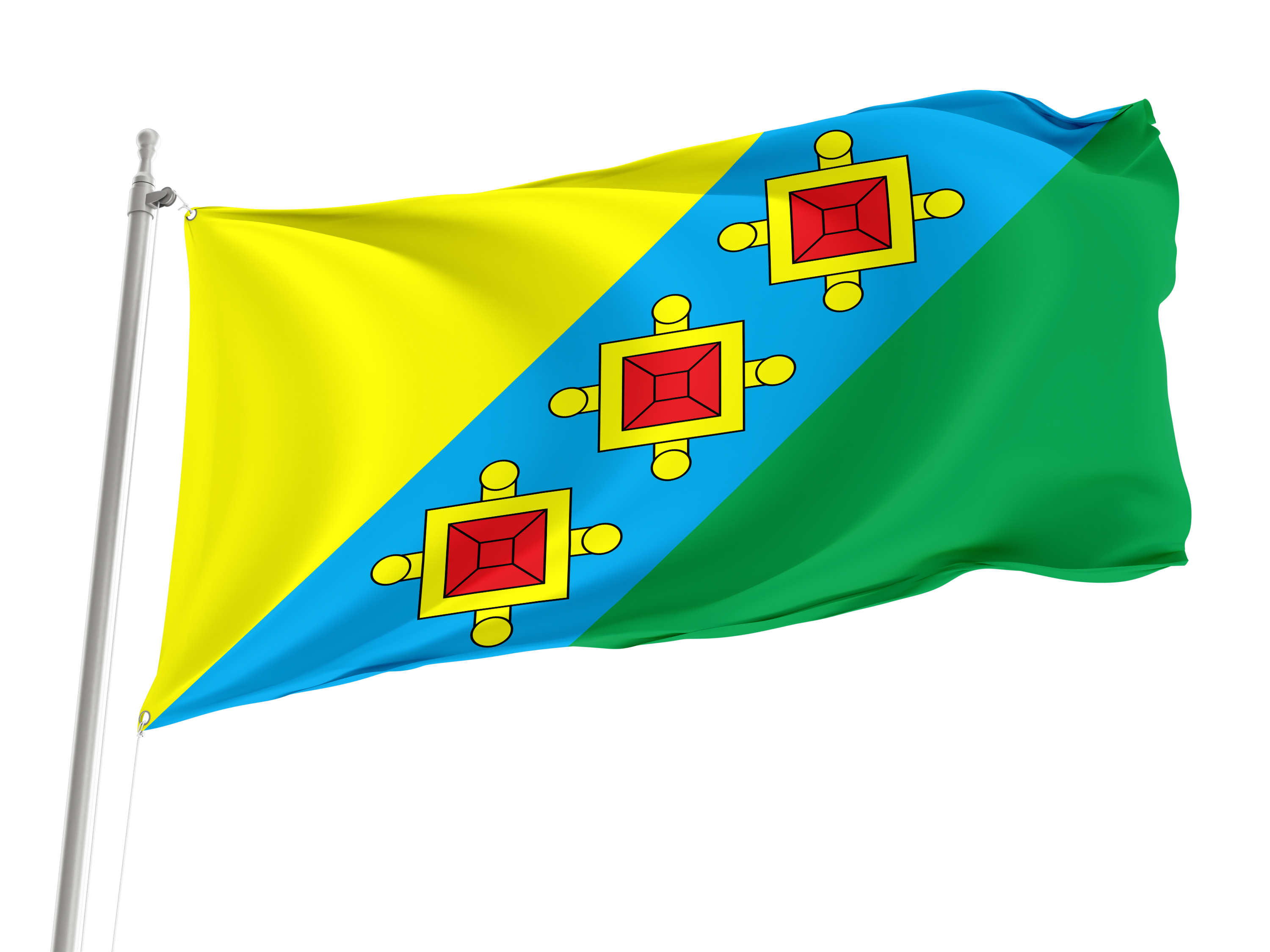Kamianka-Buzka Flag for Indoor & Outdoor Use