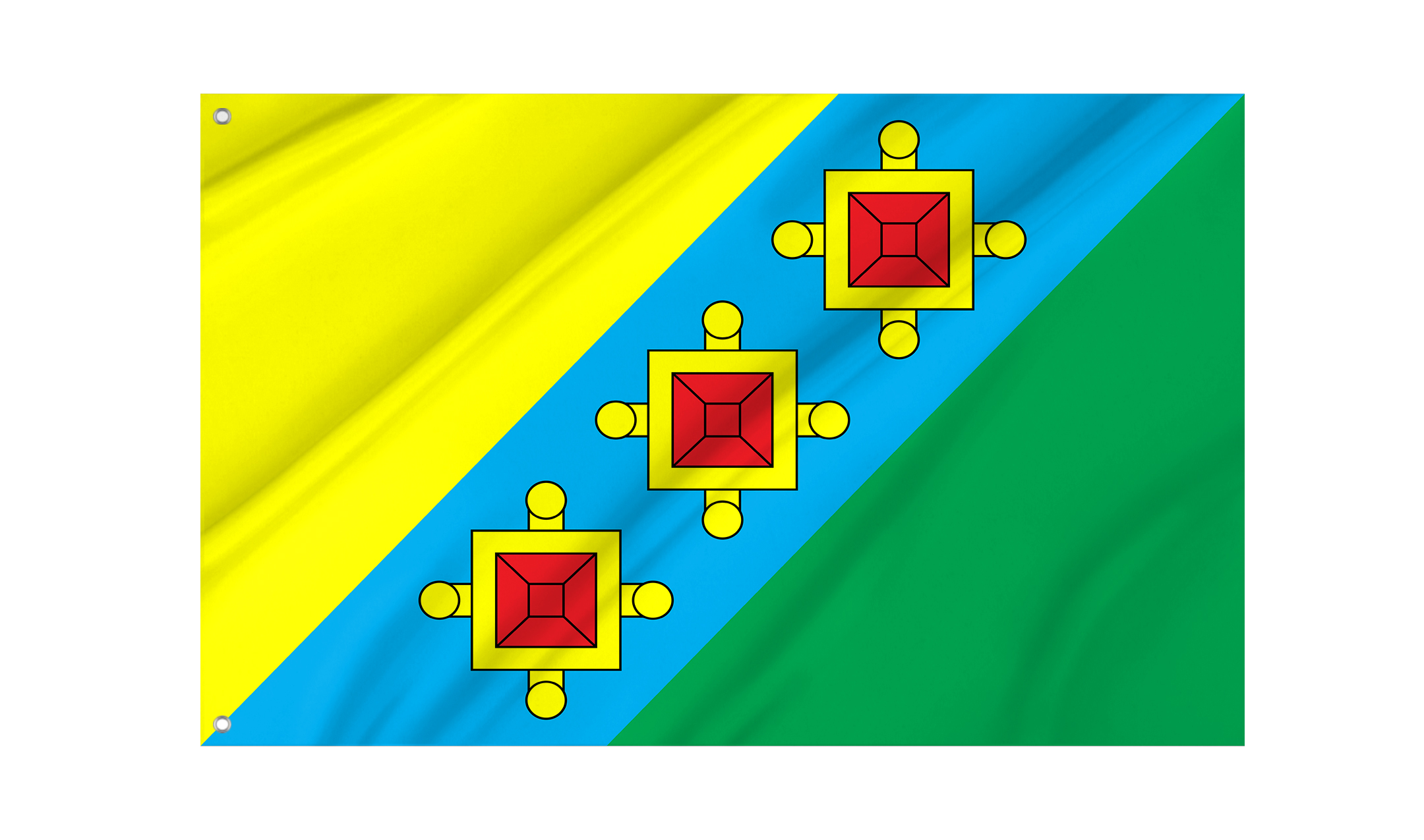 Kamianka-Buzka Flag for Indoor & Outdoor Use