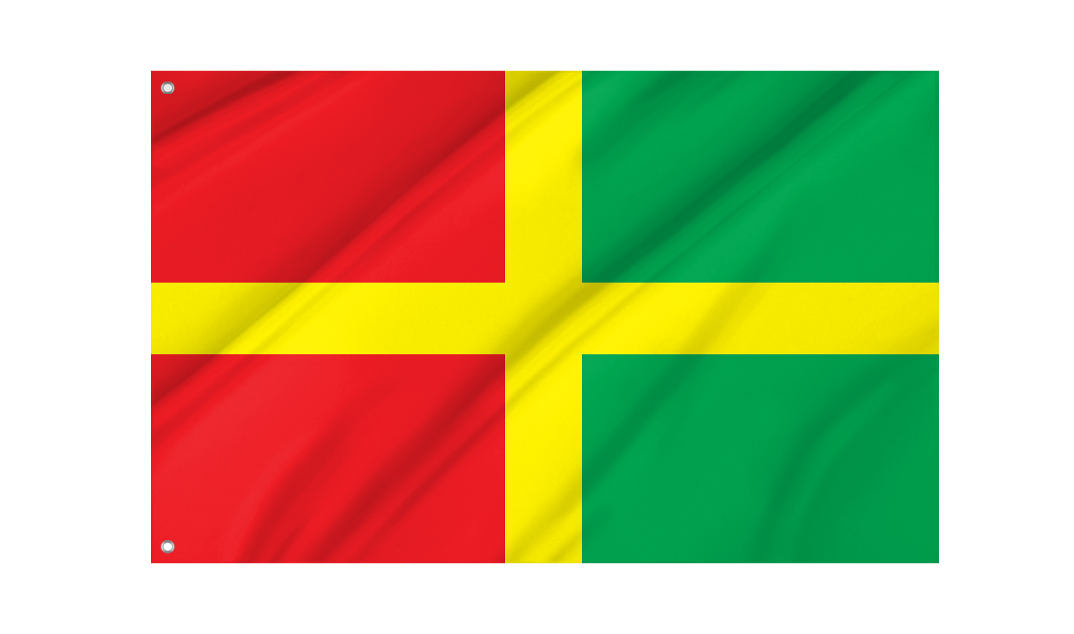 Romaniv Region of Zhytomyr District in the northern Ukraine Flag