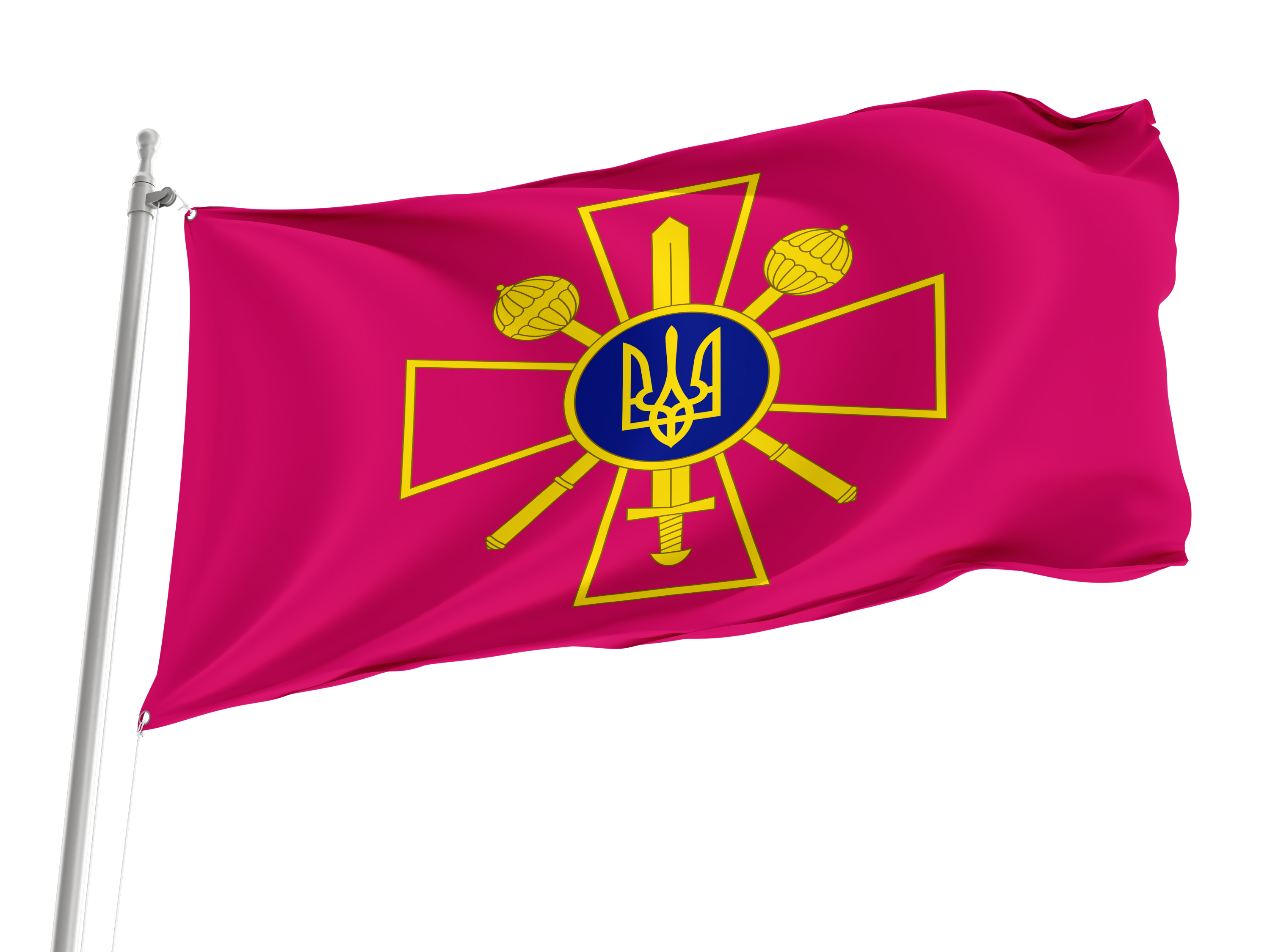 Ukrainian Defense Ministry Flag for Indoor & Outdoor Use
