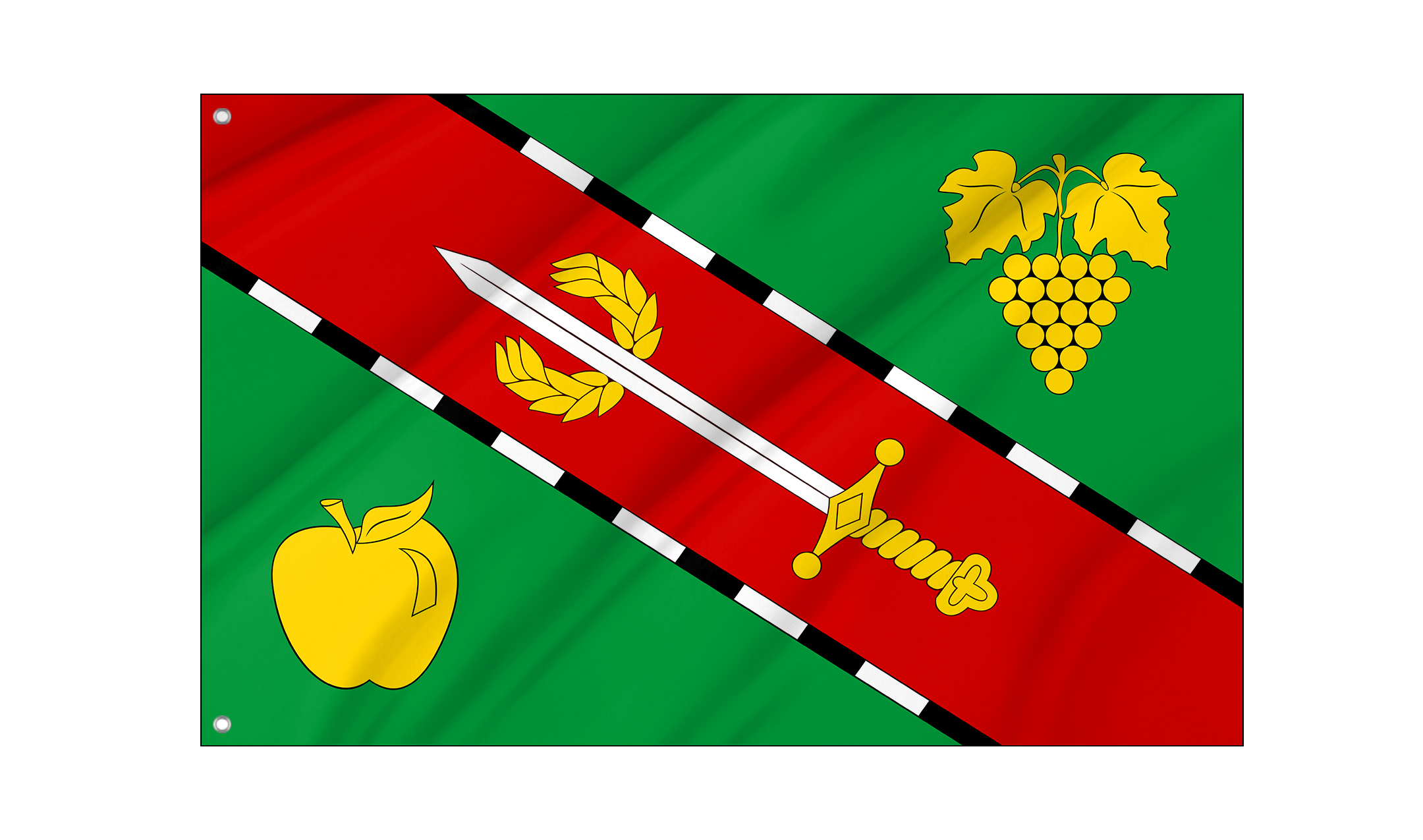 Verkhnosadove Village Sevastopol Flag for Indoor & Outdoor Use
