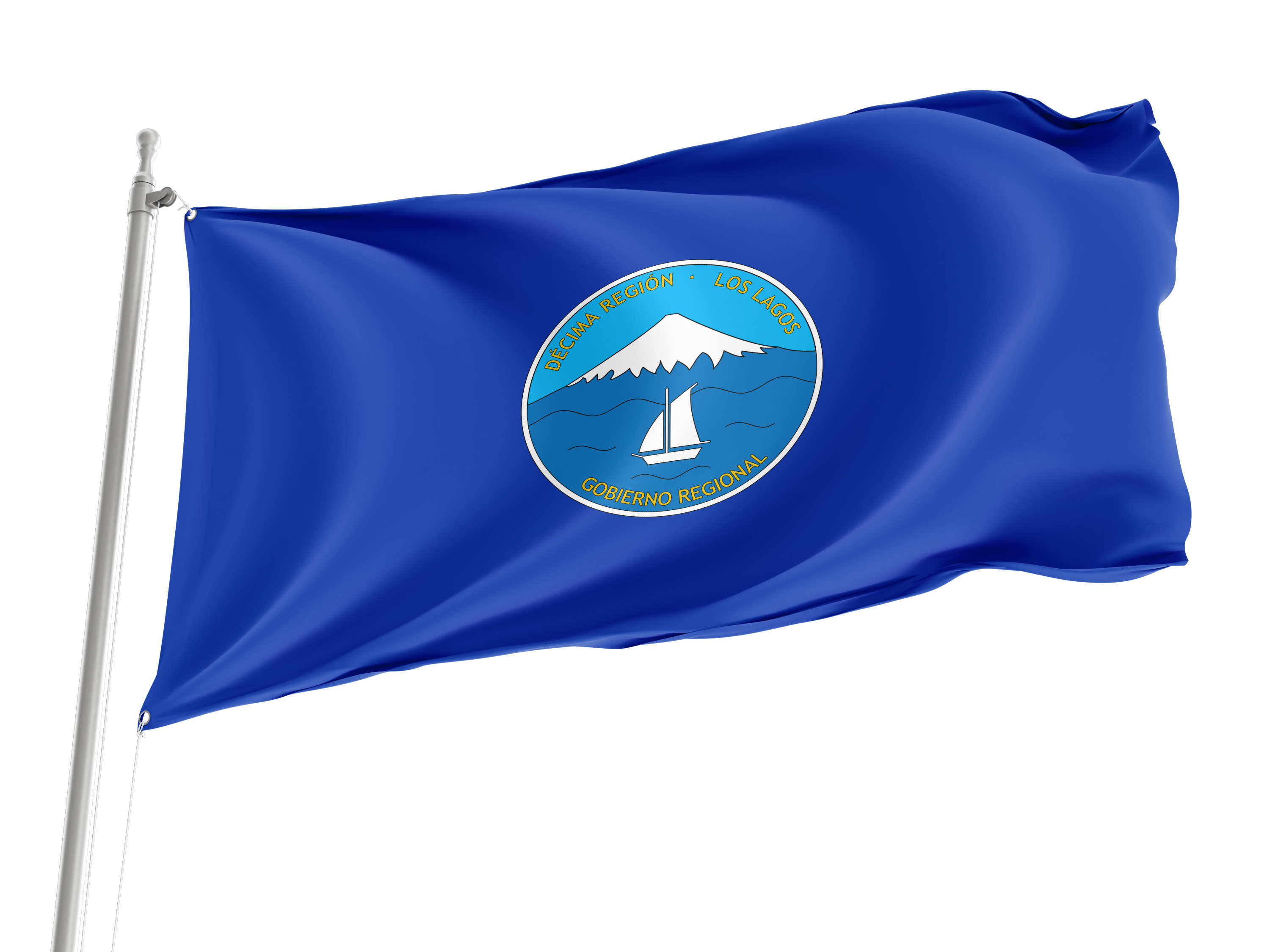 Los Lagos Region before 2013 Flag for Indoor & Outdoor Use