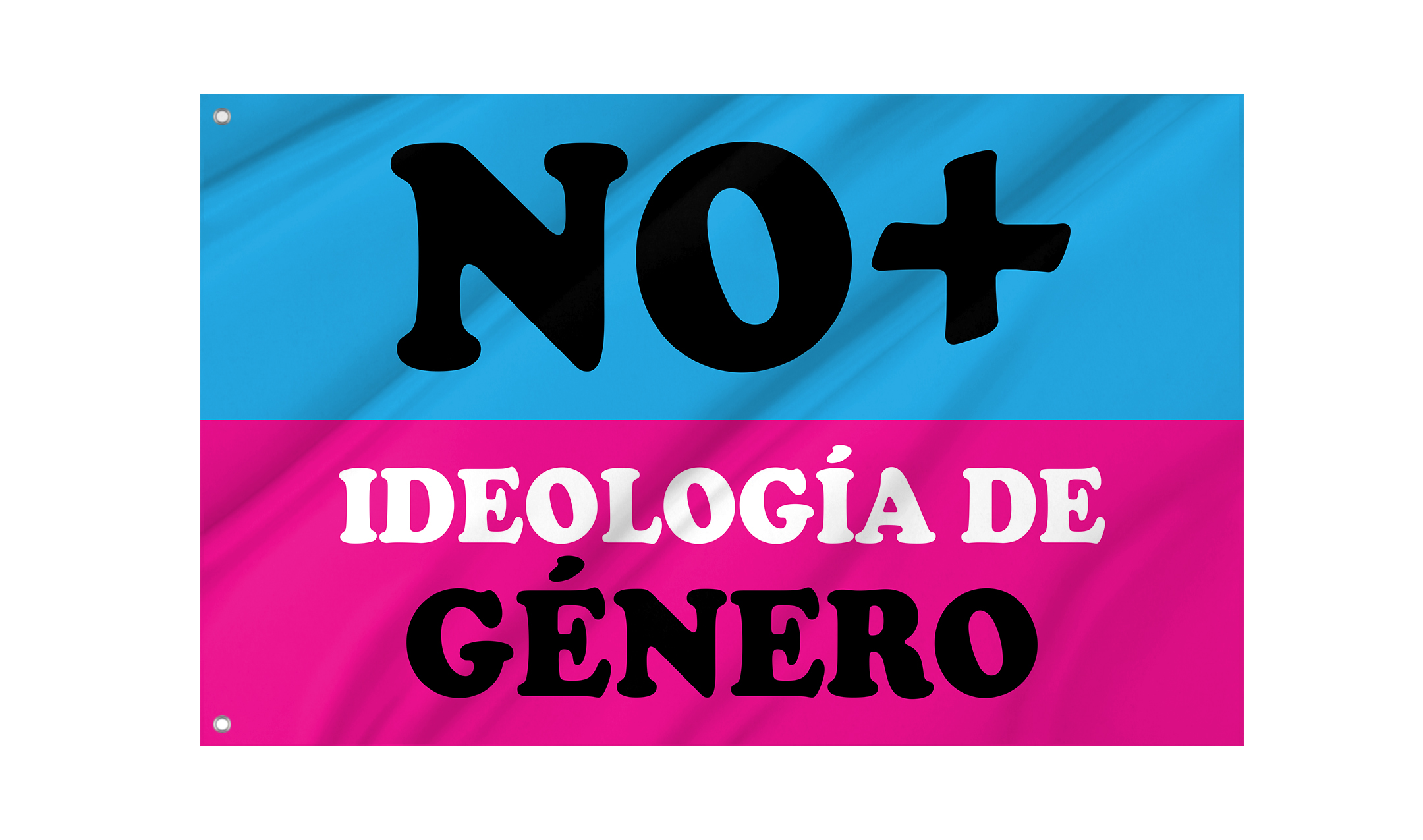 No + Ideología de Género usada en Chile Flag for Indoor & Outdoor Use