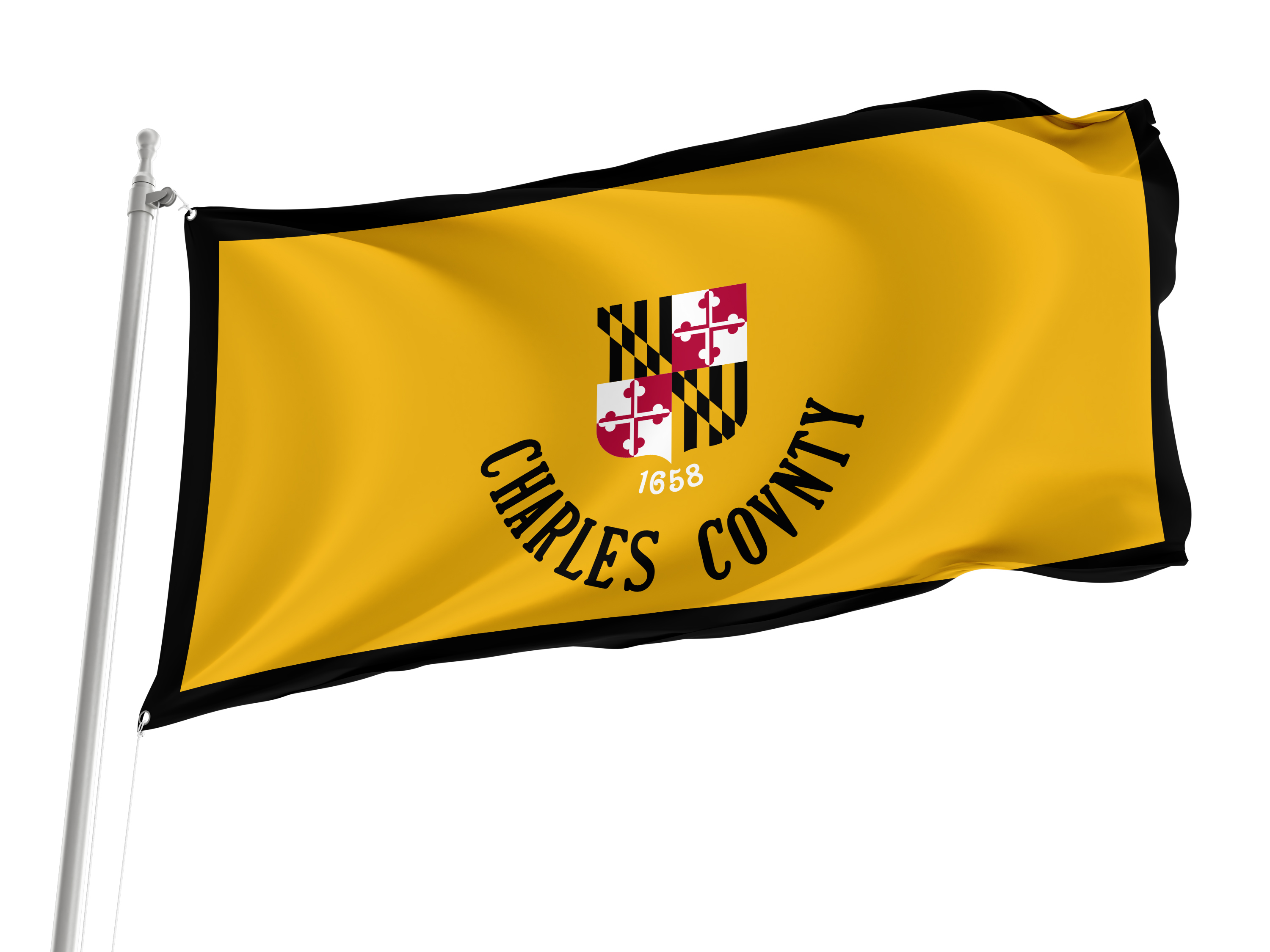 Charles County Flag for Indoor & Outdoor Use