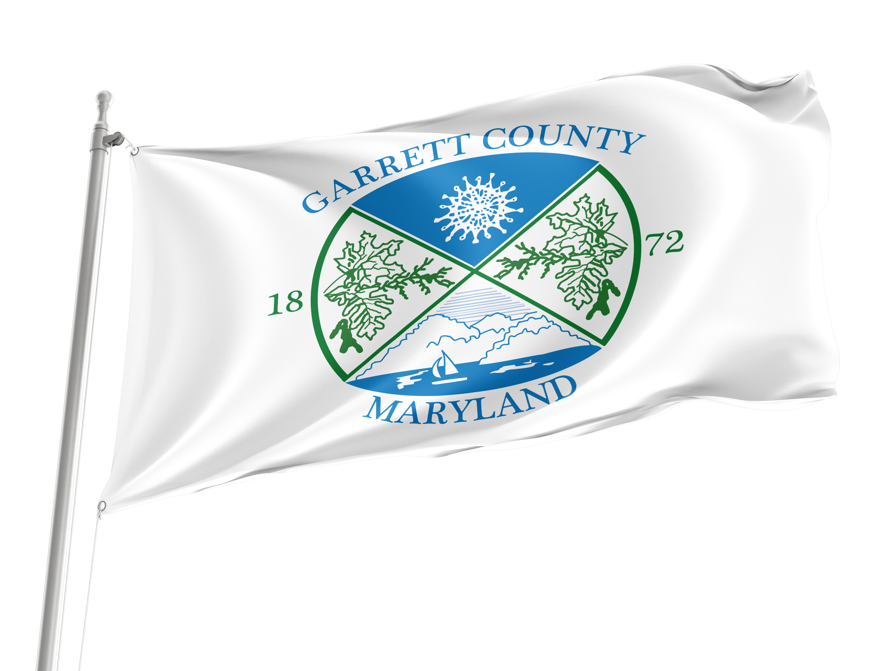 Garrett County Flag for Indoor & Outdoor Use