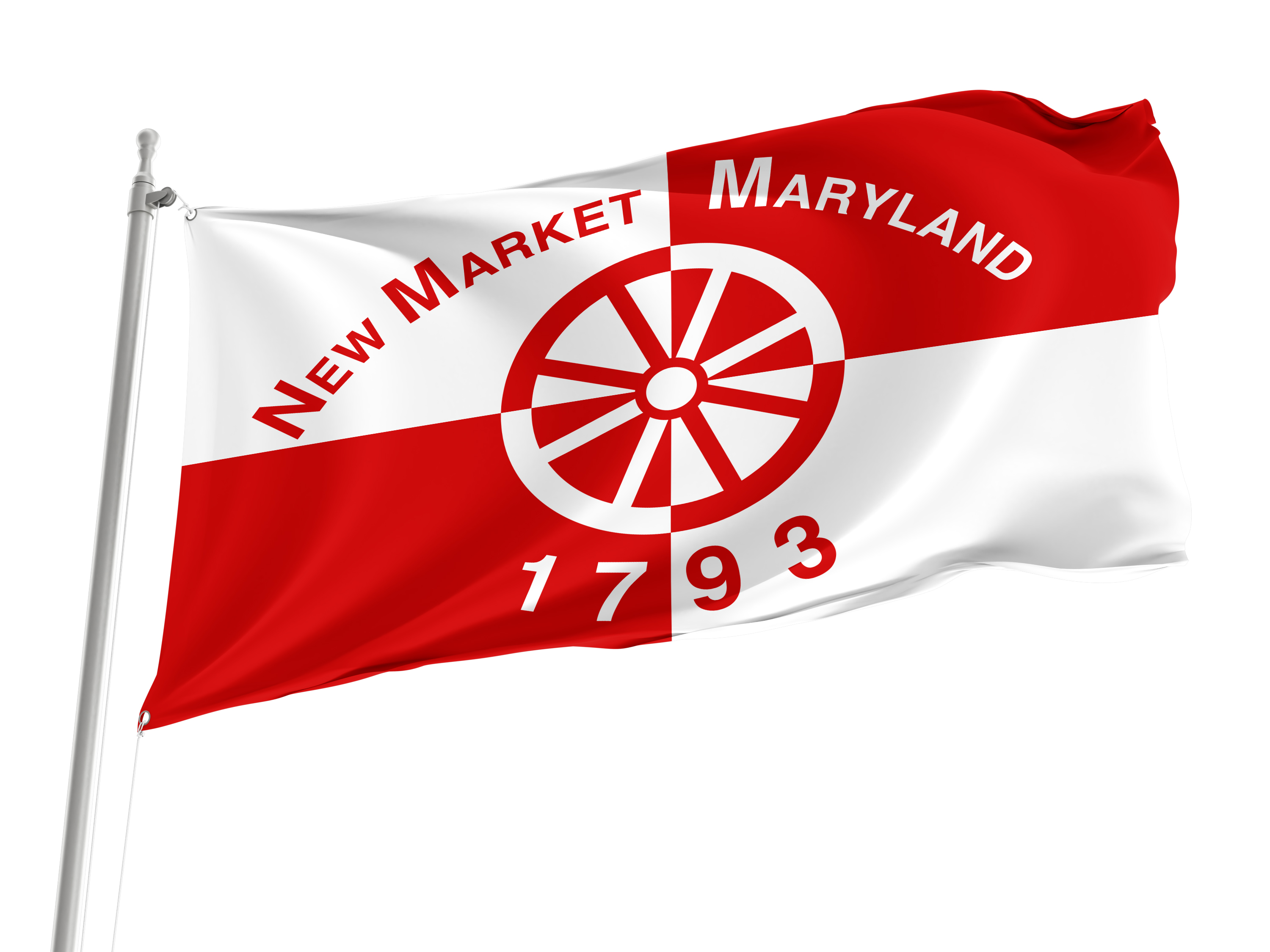 New Market Flag for Indoor & Outdoor Use