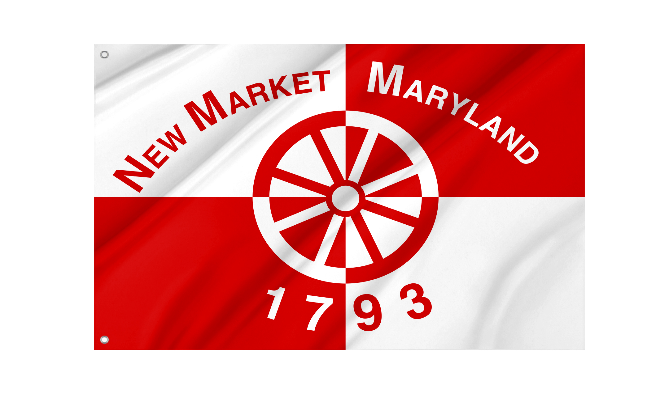 New Market Flag for Indoor & Outdoor Use