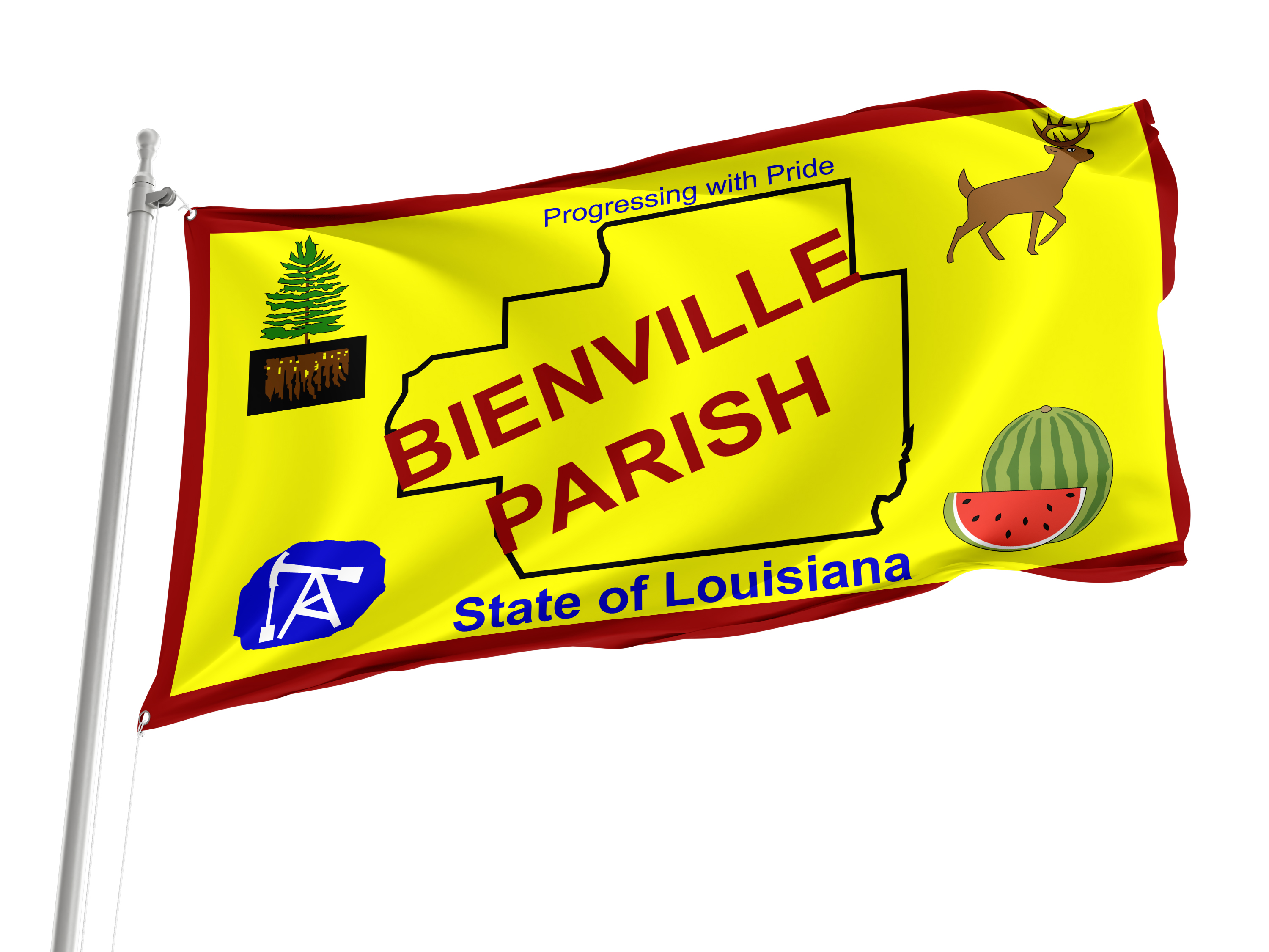 Bienville Parish Flag for Indoor & Outdoor Use