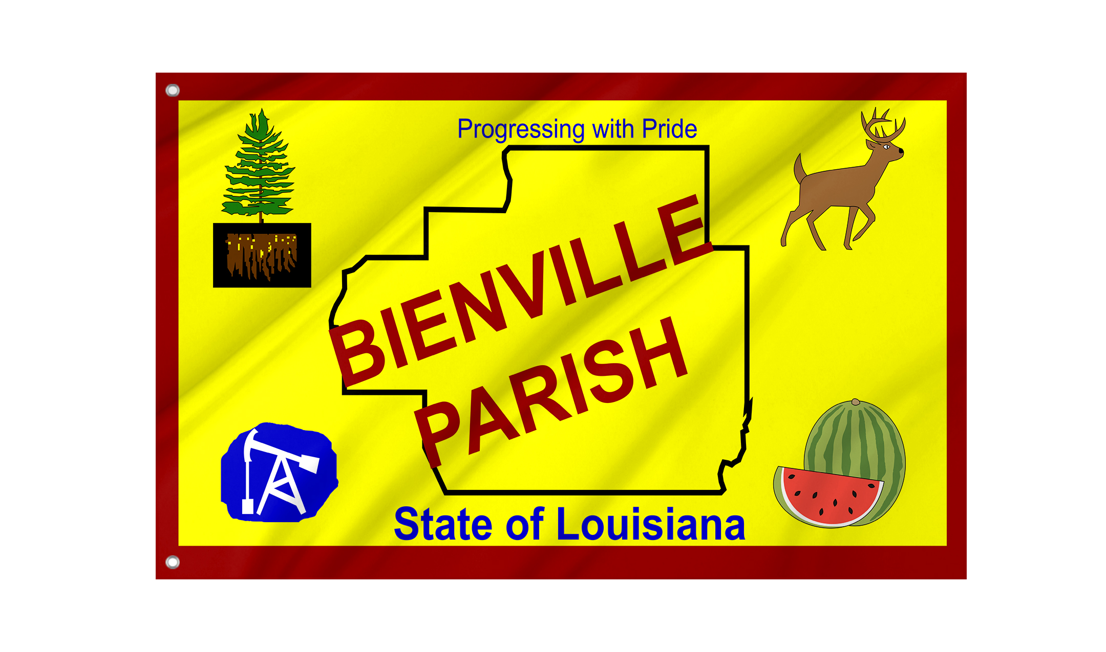 Bienville Parish Flag for Indoor & Outdoor Use
